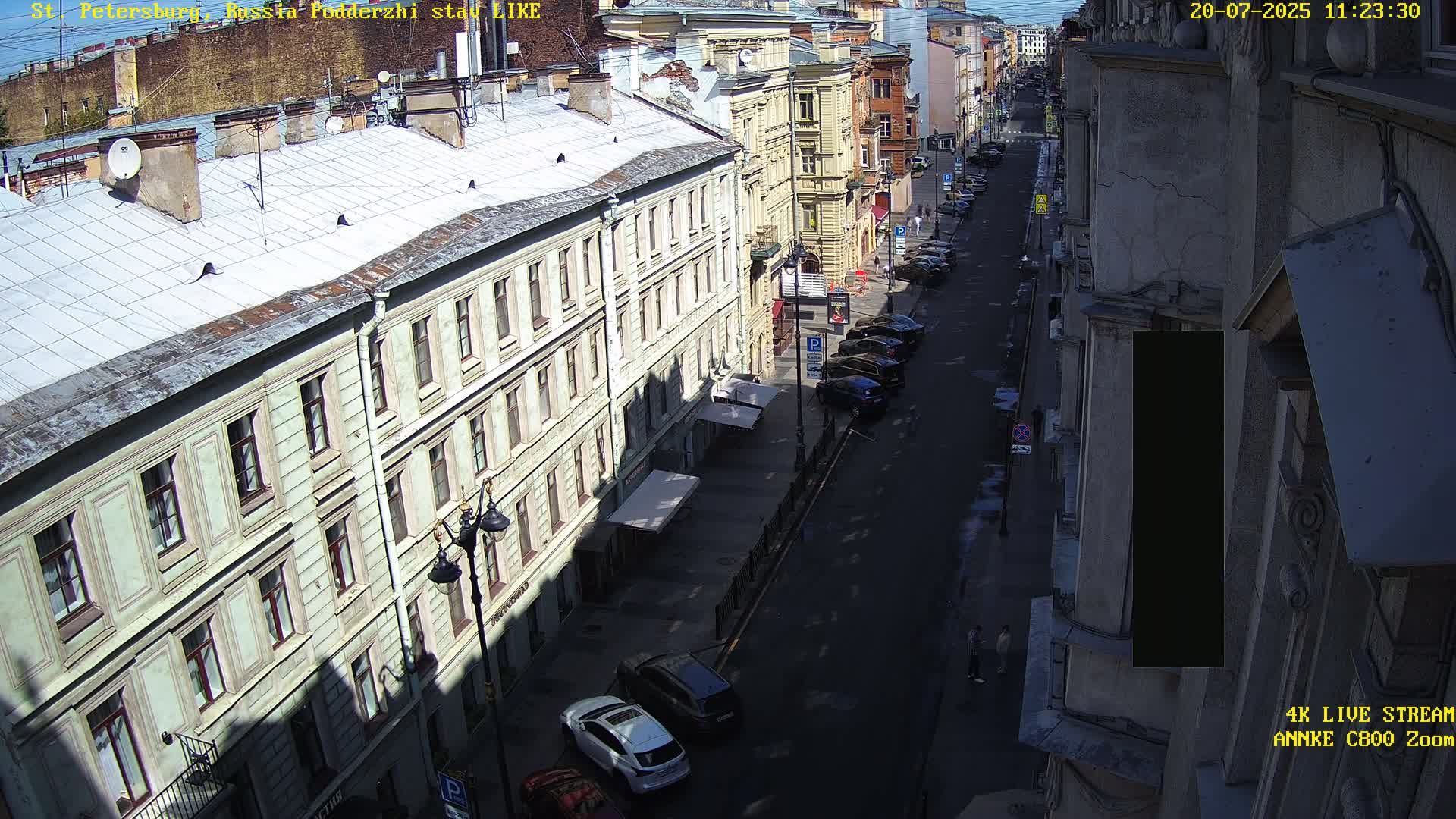 St. Petersburg, Rubinstein Street Live Cam - Vladimirsky, Tsentralny, Saint Petersburg, Northwestern (Severo-Zapadnyy), Russia