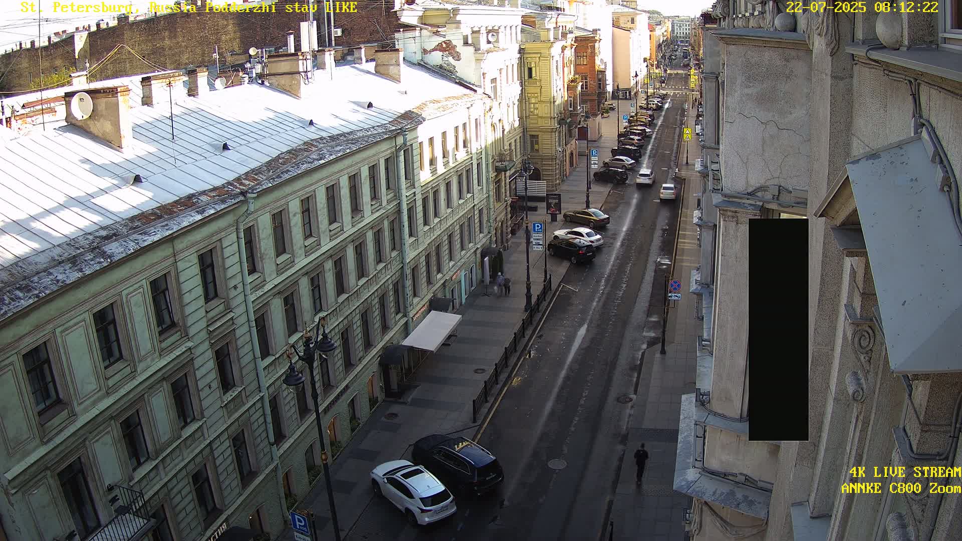 St. Petersburg, Rubinstein Street Live Cam - Vladimirsky, Tsentralny, Saint Petersburg, Northwestern (Severo-Zapadnyy), Russia