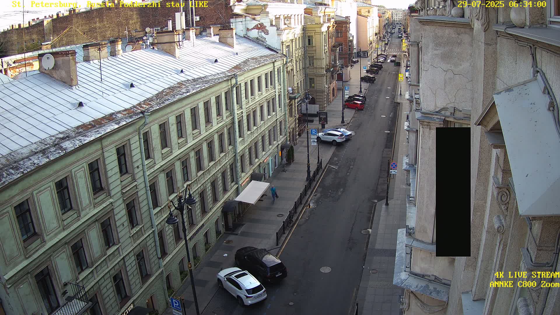 St. Petersburg, Rubinstein Street Live Cam - Vladimirsky, Tsentralny, Saint Petersburg, Northwestern (Severo-Zapadnyy), Russia