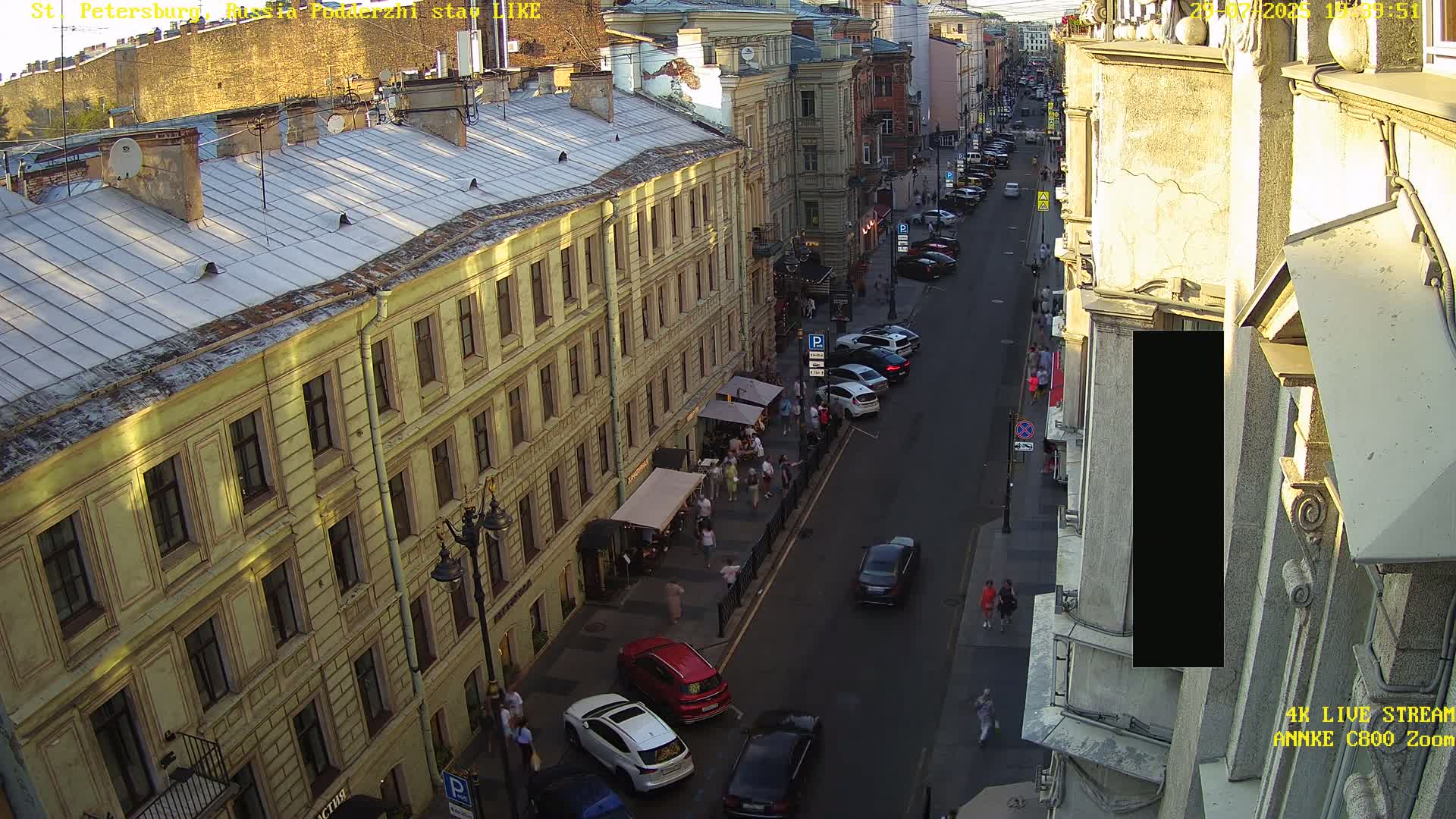 St. Petersburg, Rubinstein Street Live Cam - Vladimirsky, Tsentralny, Saint Petersburg, Northwestern (Severo-Zapadnyy), Russia