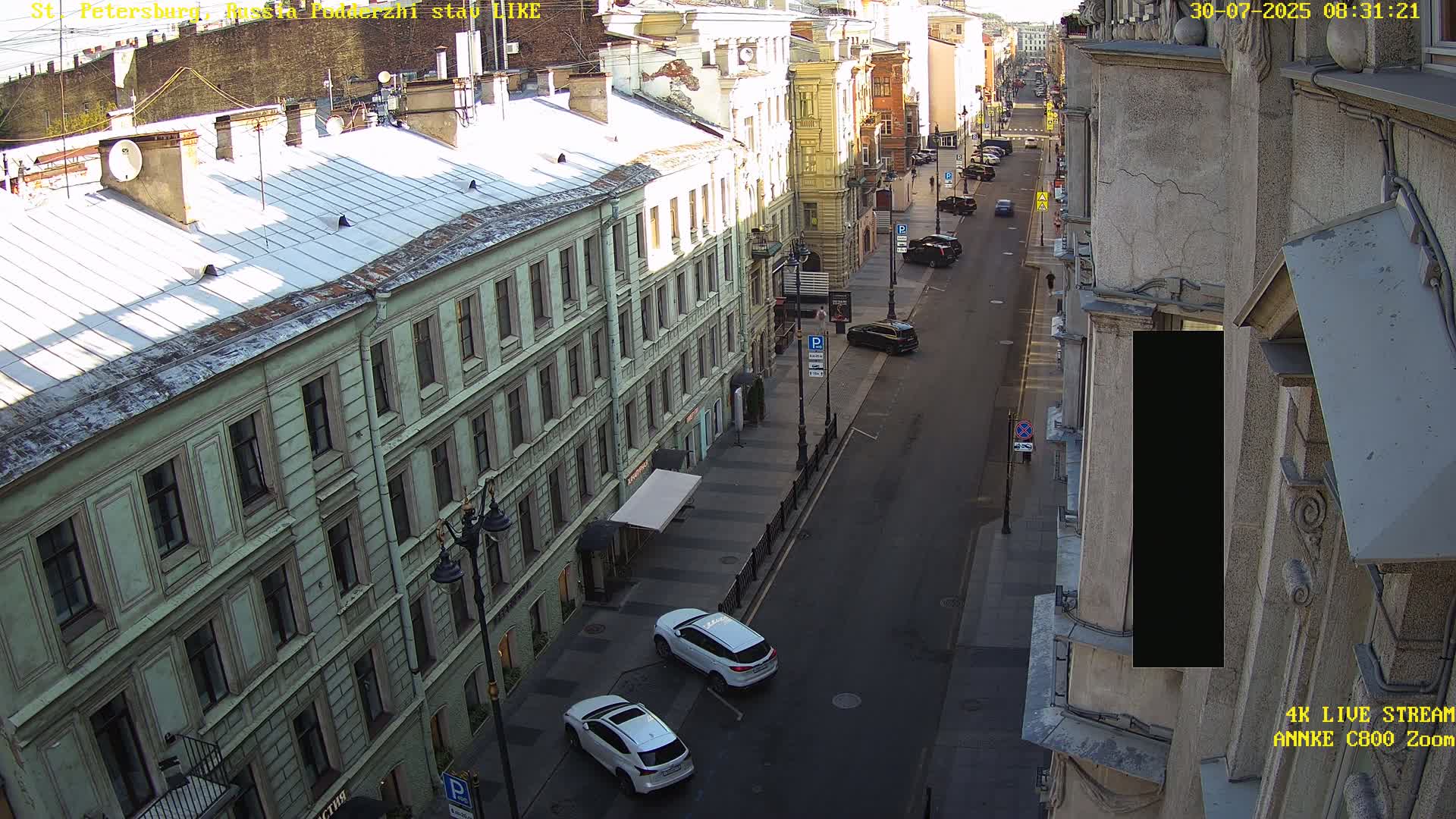 St. Petersburg, Rubinstein Street Live Cam - Vladimirsky, Tsentralny, Saint Petersburg, Northwestern (Severo-Zapadnyy), Russia