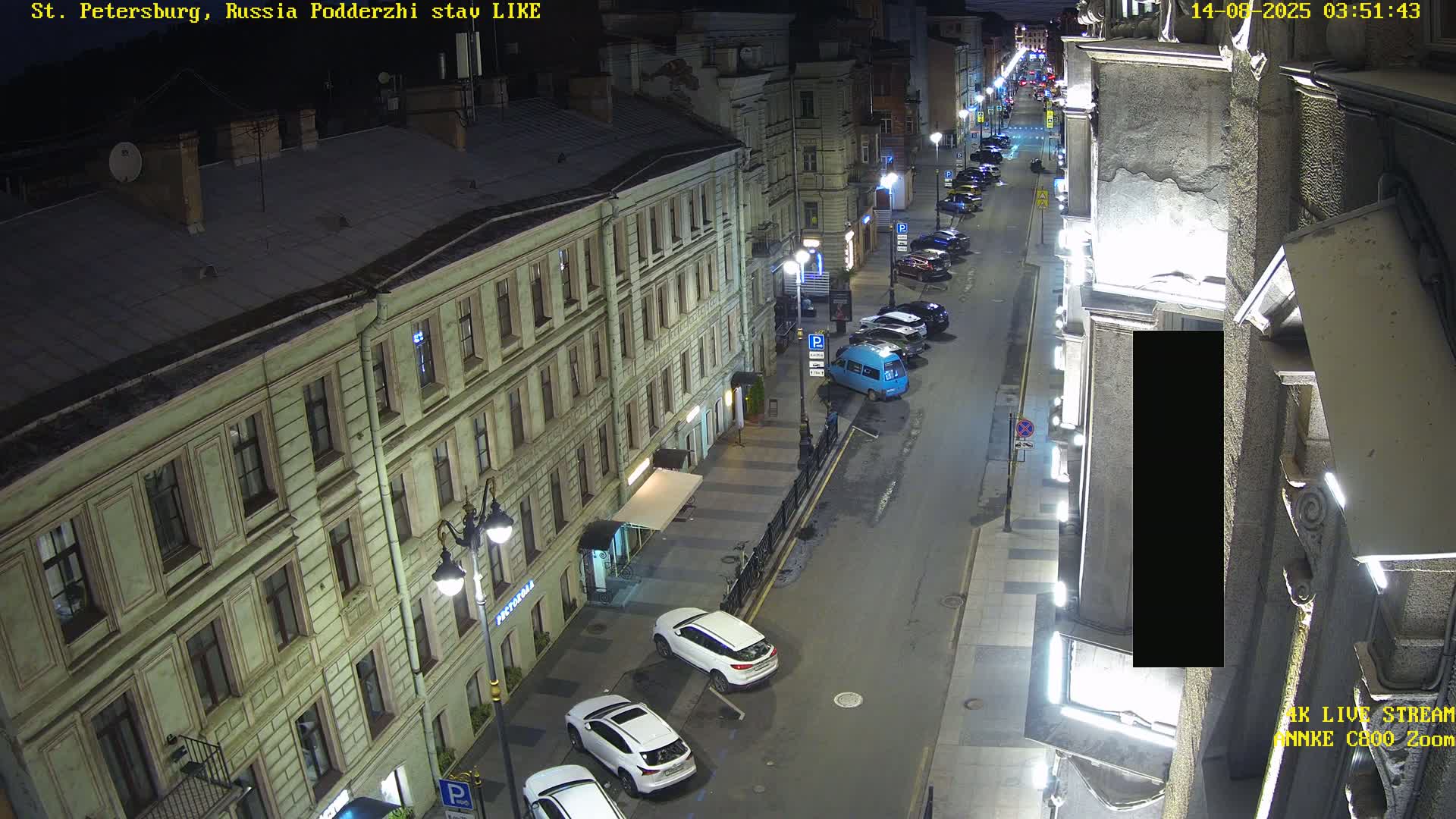 St. Petersburg, Rubinstein Street Live Cam - Vladimirsky, Tsentralny, Saint Petersburg, Northwestern (Severo-Zapadnyy), Russia