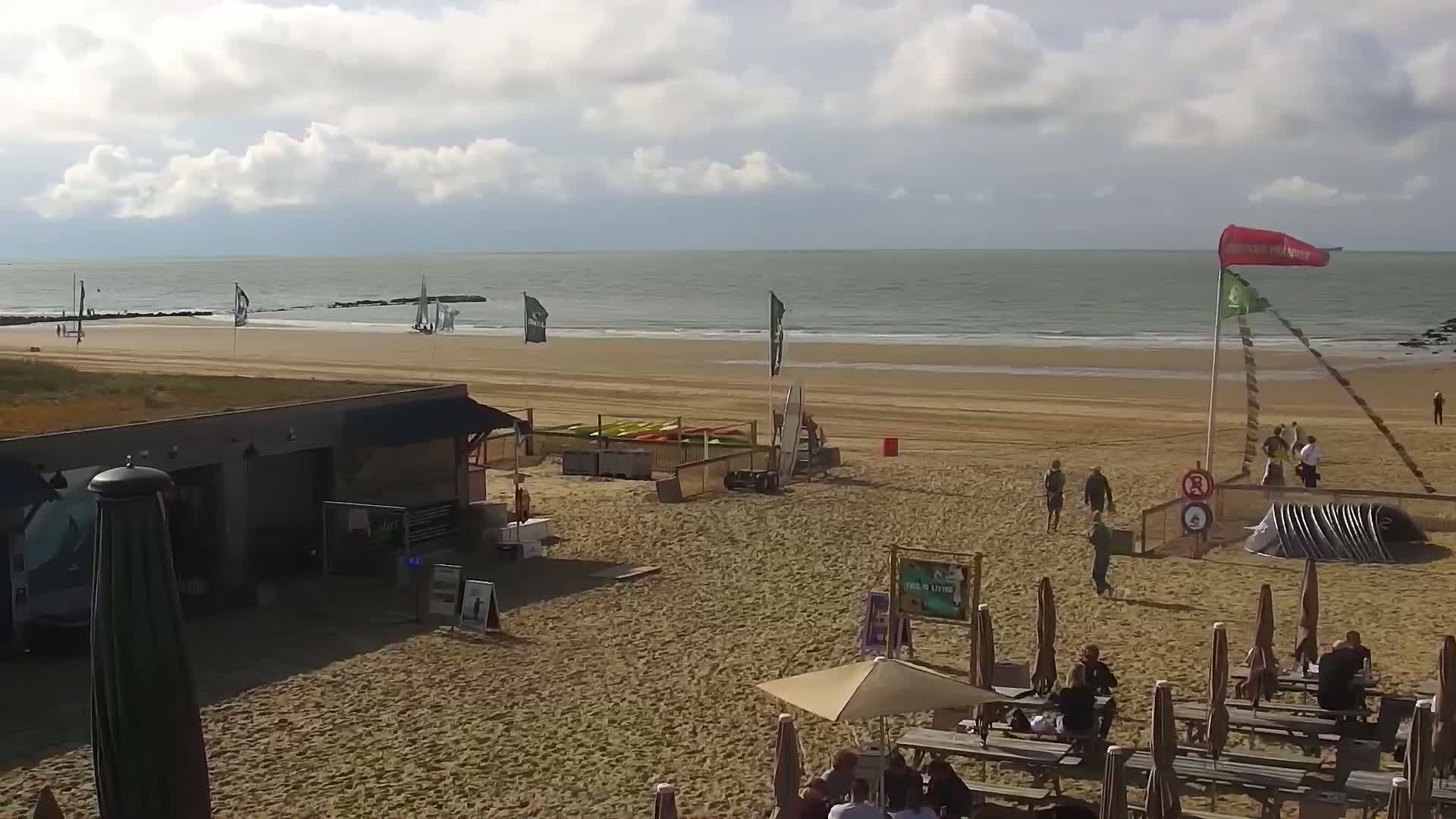 Knokke-Heist, Lekkerbek , Plage Chiens Kodak Live Cam - Bruges, West Flanders (Flandre-Occidentale), Flemish (Flamande), Belgium
