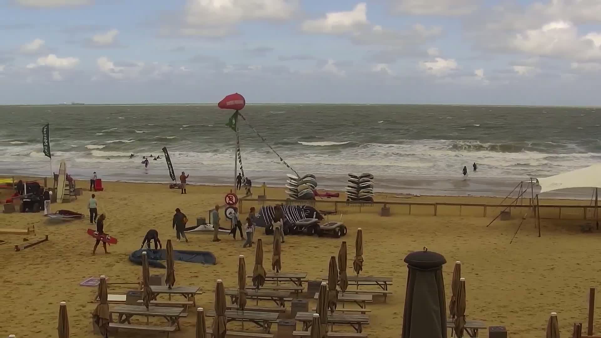 Knokke-Heist, Lekkerbek , Plage Chiens Kodak Live Cam - Bruges, West Flanders (Flandre-Occidentale), Flemish (Flamande), Belgium