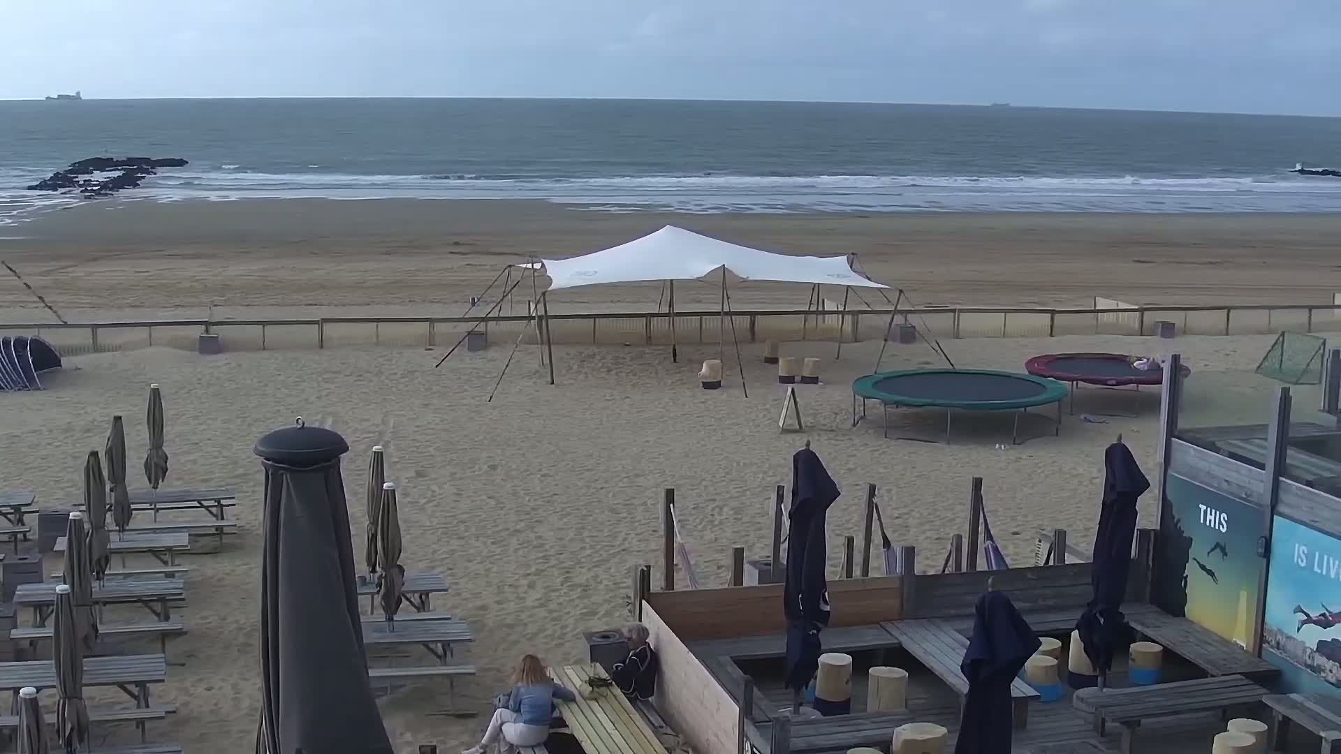 Knokke-Heist, Lekkerbek , Plage Chiens Kodak Live Cam - Bruges, West Flanders (Flandre-Occidentale), Flemish (Flamande), Belgium