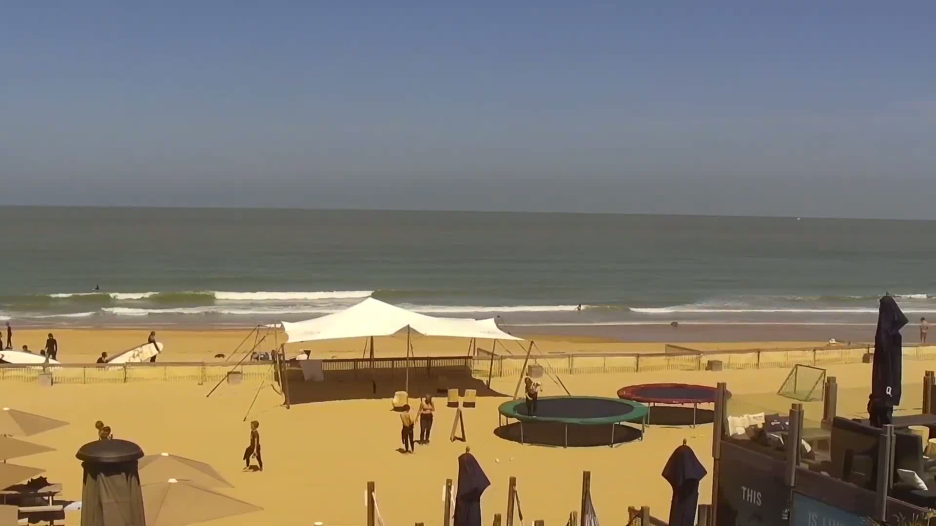 Knokke-Heist, Lekkerbek , Plage Chiens Kodak Live Cam - Bruges, West Flanders (Flandre-Occidentale), Flemish (Flamande), Belgium