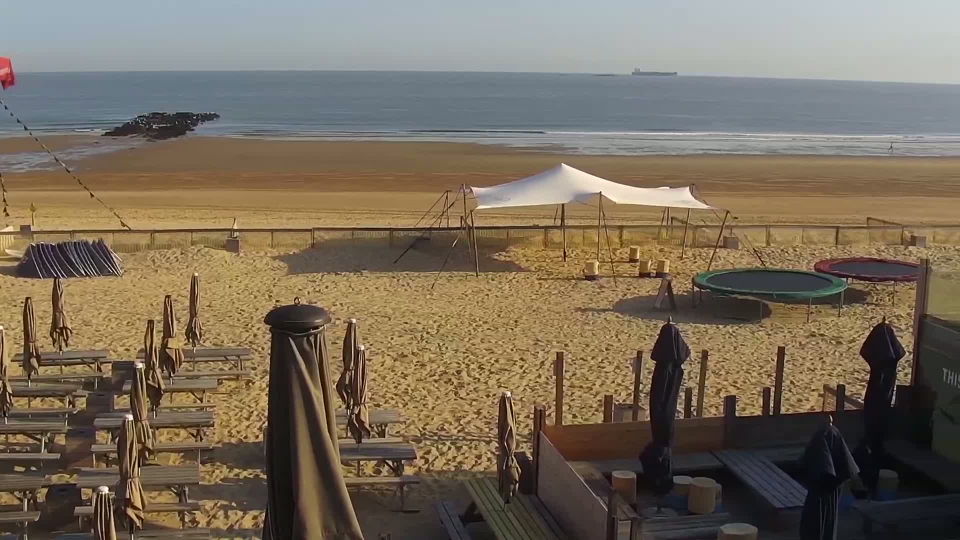 Knokke-Heist, Lekkerbek , Plage Chiens Kodak Live Cam - Bruges, West Flanders (Flandre-Occidentale), Flemish (Flamande), Belgium
