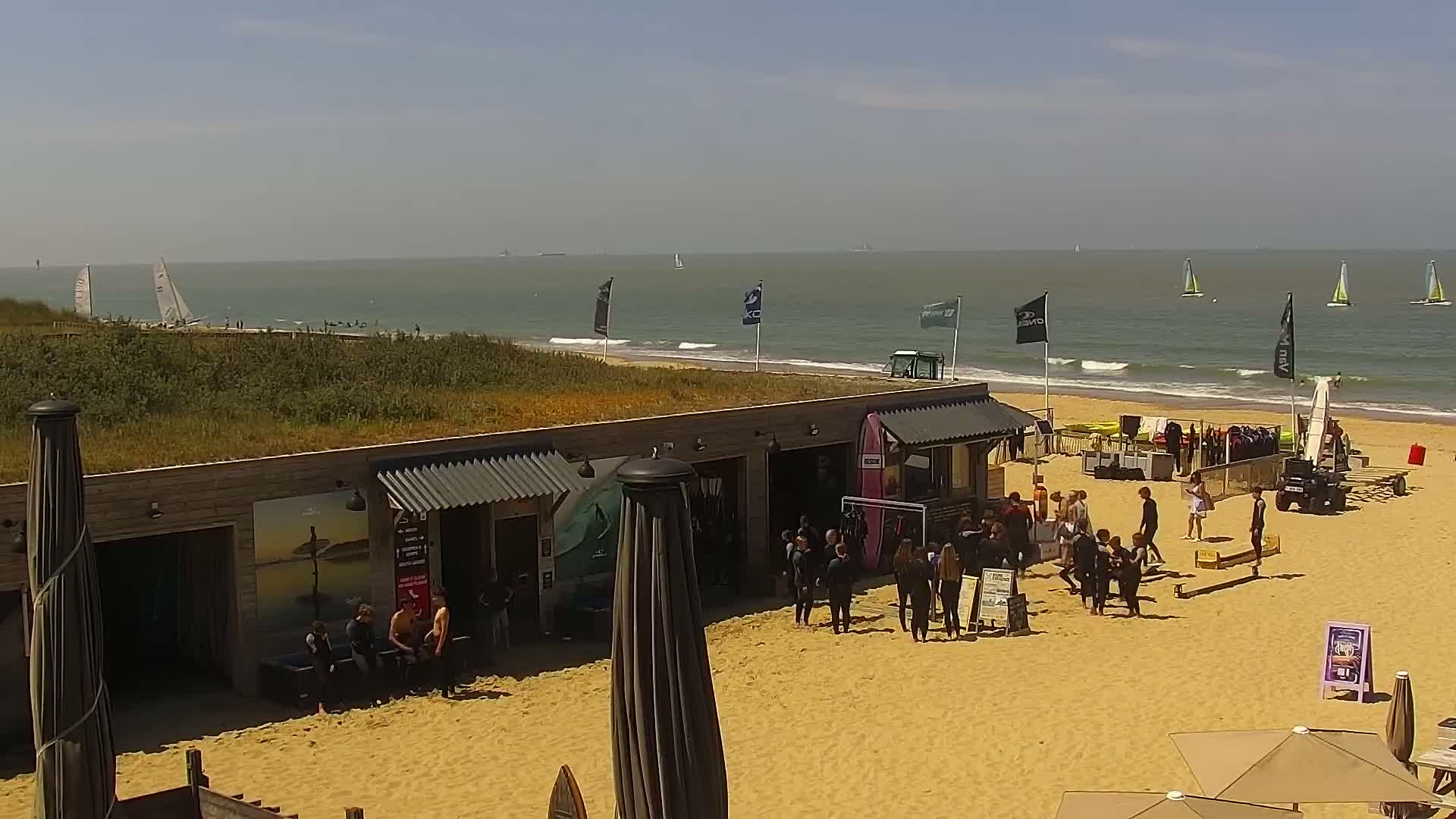 Knokke-Heist, Lekkerbek , Plage Chiens Kodak Live Cam - Bruges, West Flanders (Flandre-Occidentale), Flemish (Flamande), Belgium