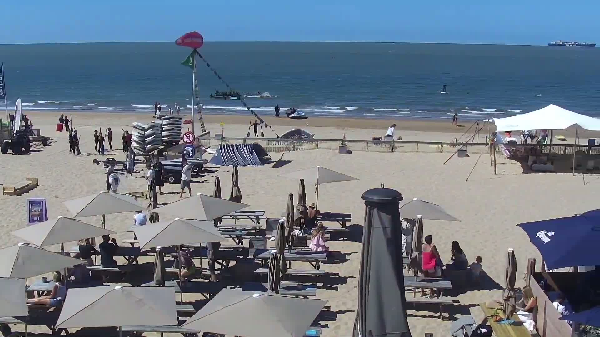 Knokke-Heist, Lekkerbek , Plage Chiens Kodak Live Cam - Bruges, West Flanders (Flandre-Occidentale), Flemish (Flamande), Belgium