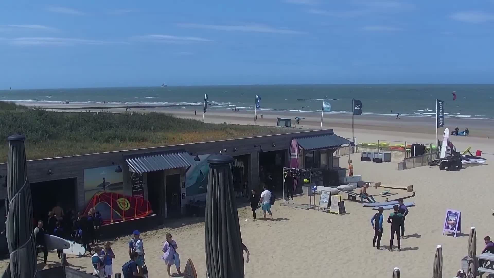 Knokke-Heist, Lekkerbek , Plage Chiens Kodak Live Cam - Bruges, West Flanders (Flandre-Occidentale), Flemish (Flamande), Belgium