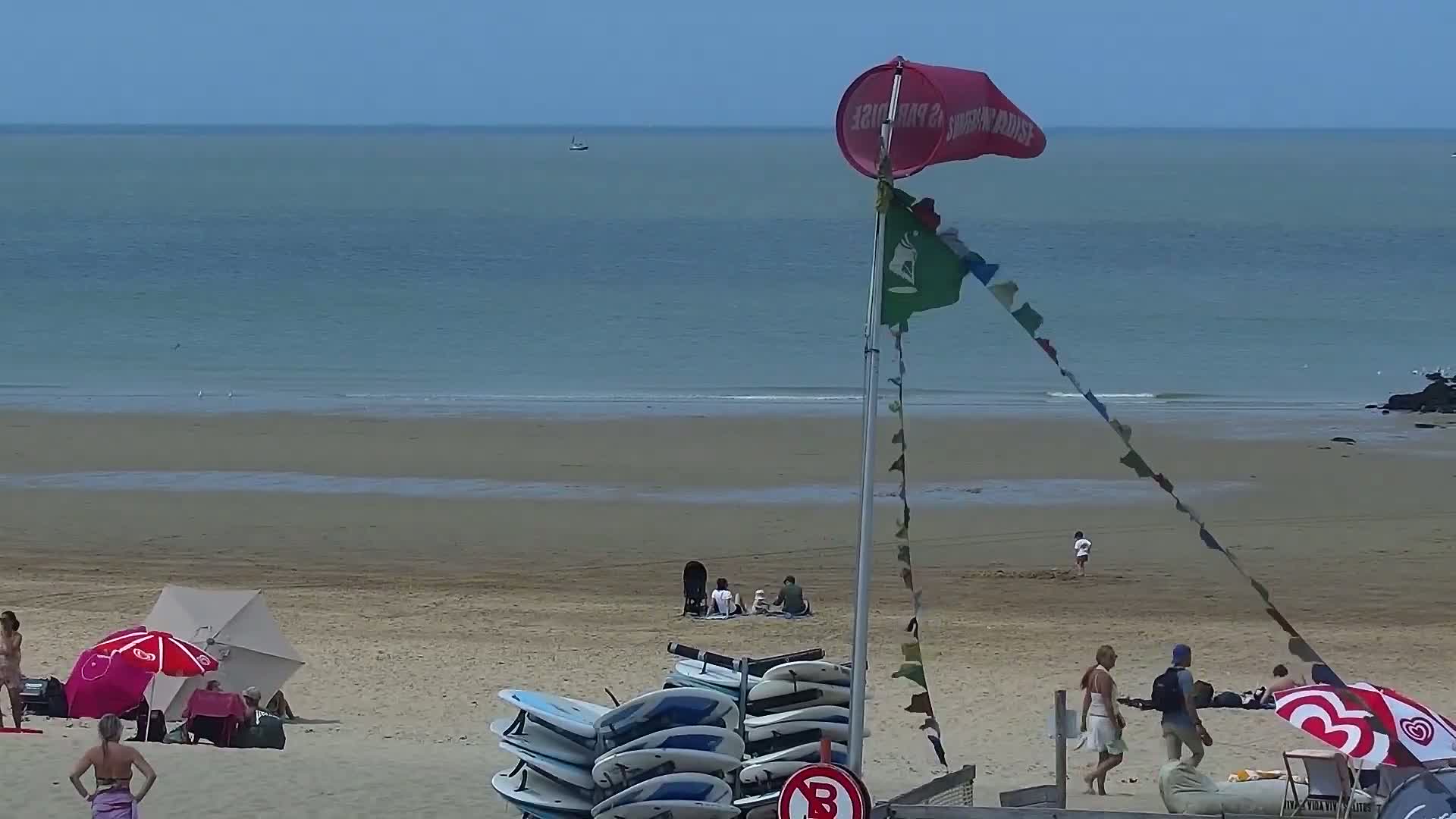 Knokke-Heist, Lekkerbek , Plage Chiens Kodak Live Cam - Bruges, West Flanders (Flandre-Occidentale), Flemish (Flamande), Belgium