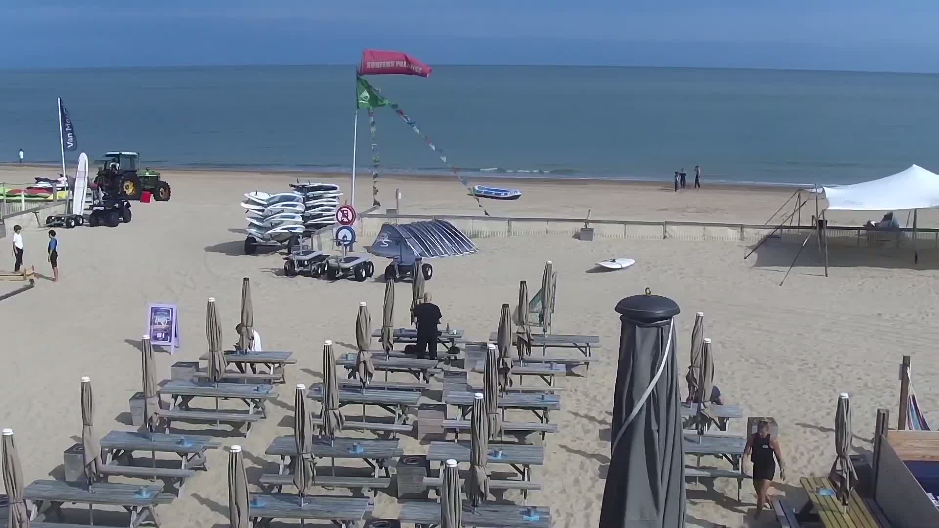 Knokke-Heist, Lekkerbek , Plage Chiens Kodak Live Cam - Bruges, West Flanders (Flandre-Occidentale), Flemish (Flamande), Belgium