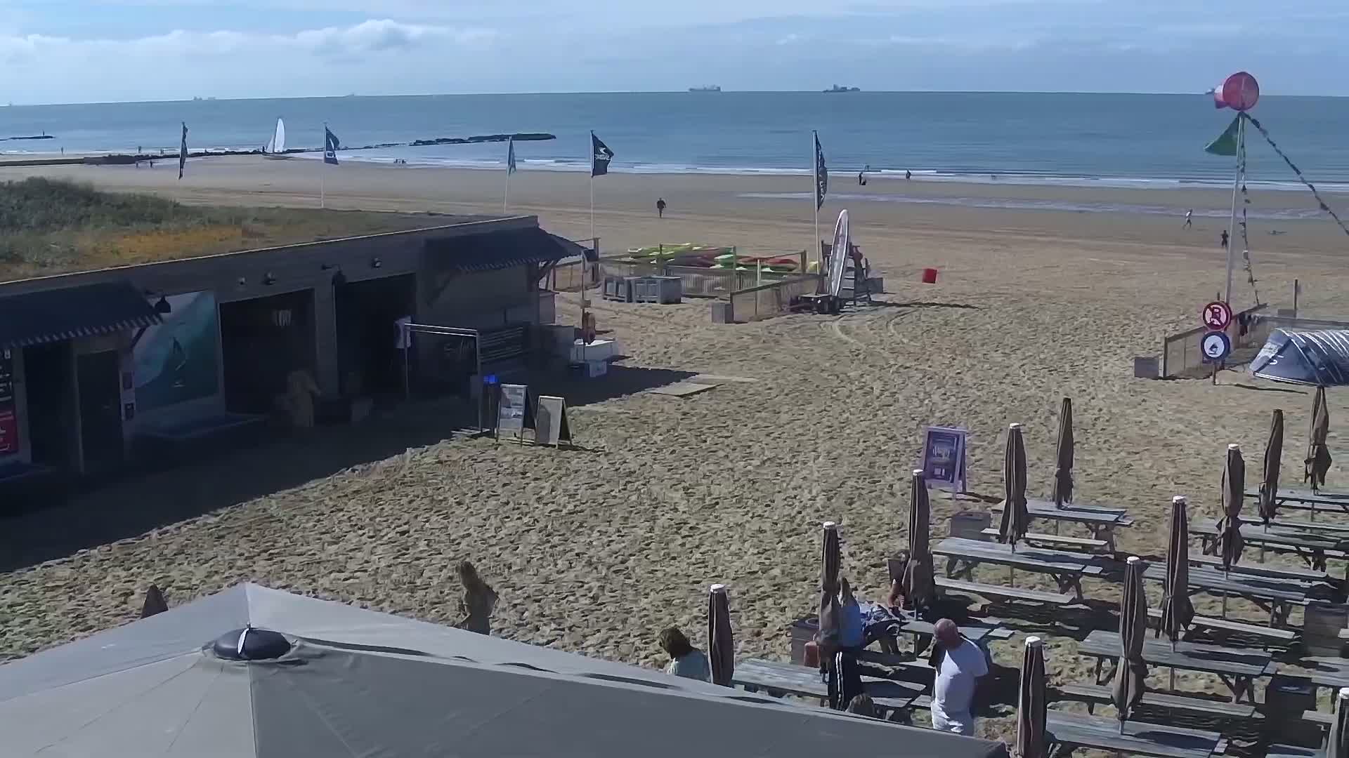 Knokke-Heist, Lekkerbek , Plage Chiens Kodak Live Cam - Bruges, West Flanders (Flandre-Occidentale), Flemish (Flamande), Belgium