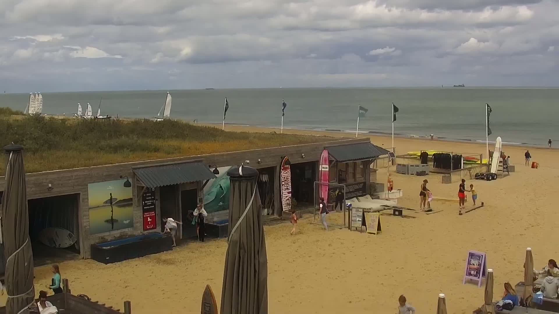Knokke-Heist, Lekkerbek , Plage Chiens Kodak Live Cam - Bruges, West Flanders (Flandre-Occidentale), Flemish (Flamande), Belgium