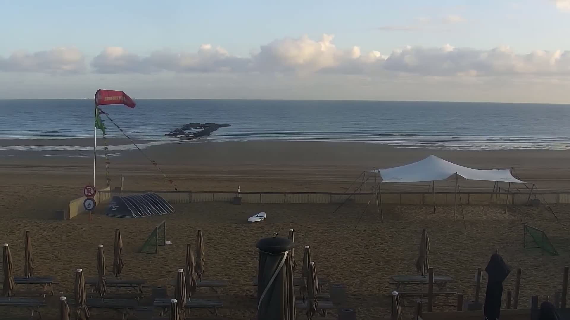 Knokke-Heist, Lekkerbek , Plage Chiens Kodak Live Cam - Bruges, West Flanders (Flandre-Occidentale), Flemish (Flamande), Belgium