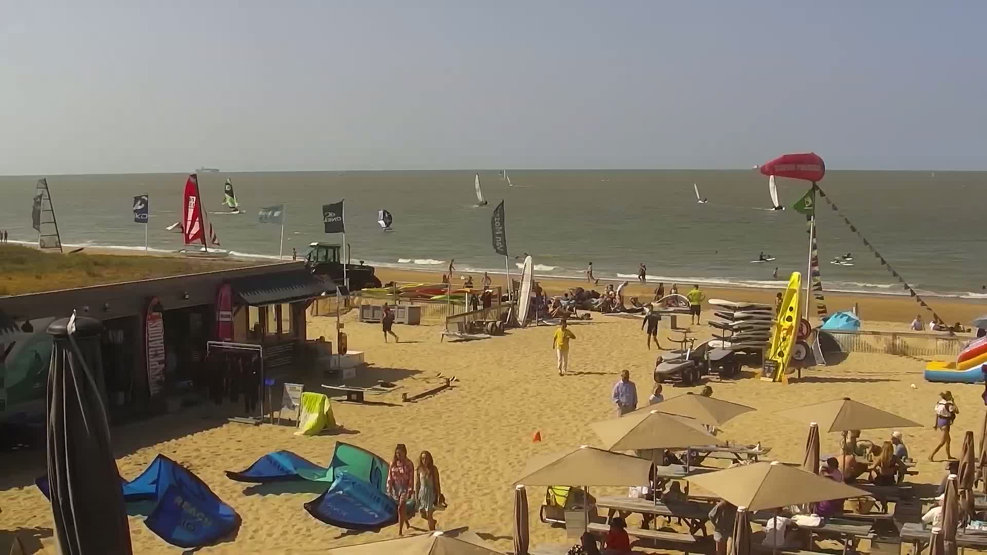 Knokke-Heist, Lekkerbek , Plage Chiens Kodak Live Cam - Bruges, West Flanders (Flandre-Occidentale), Flemish (Flamande), Belgium