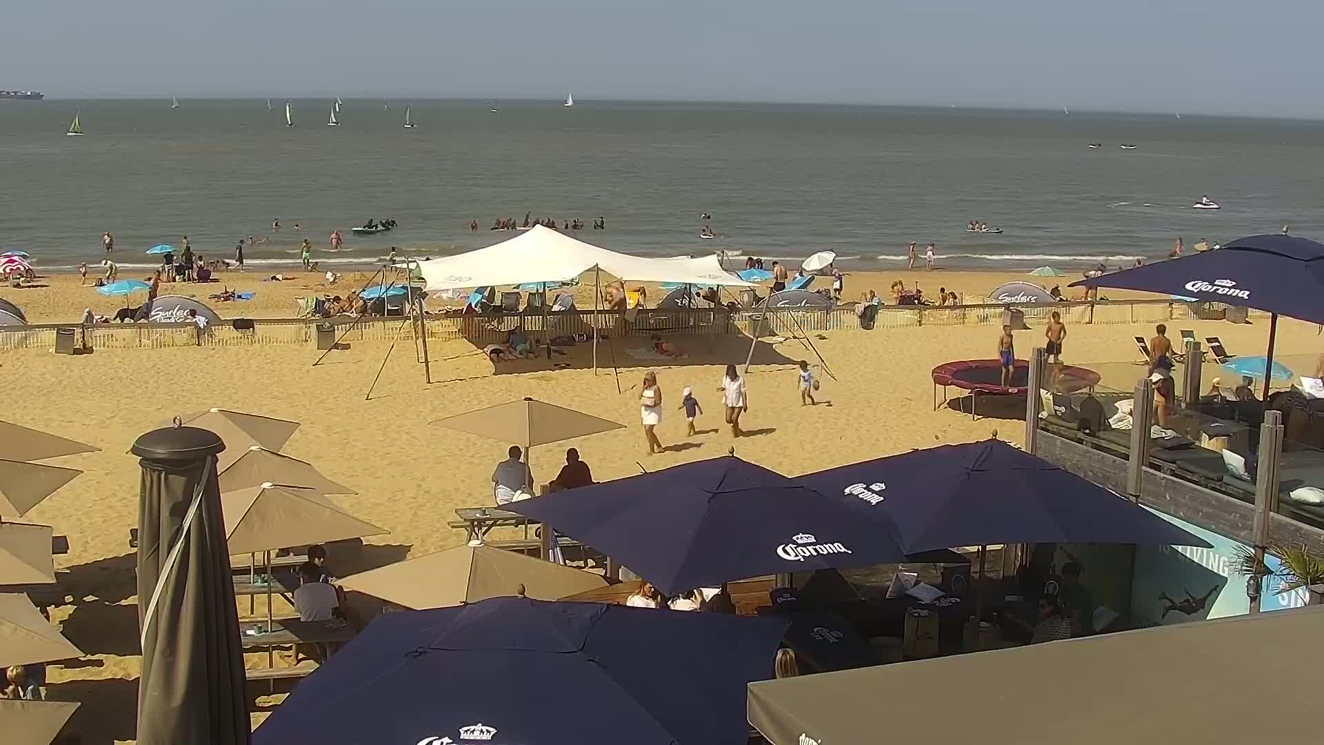 Knokke-Heist, Lekkerbek , Plage Chiens Kodak Live Cam - Bruges, West Flanders (Flandre-Occidentale), Flemish (Flamande), Belgium