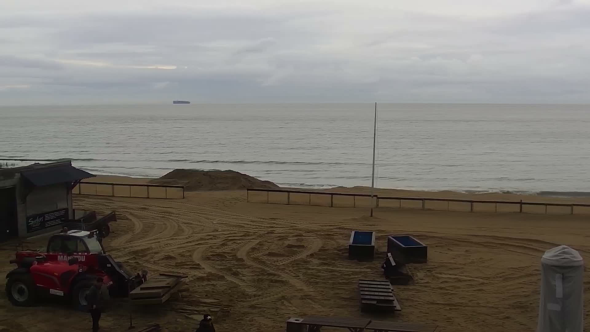 Knokke-Heist, Lekkerbek , Plage Chiens Kodak Live Cam - Bruges, West Flanders (Flandre-Occidentale), Flemish (Flamande), Belgium