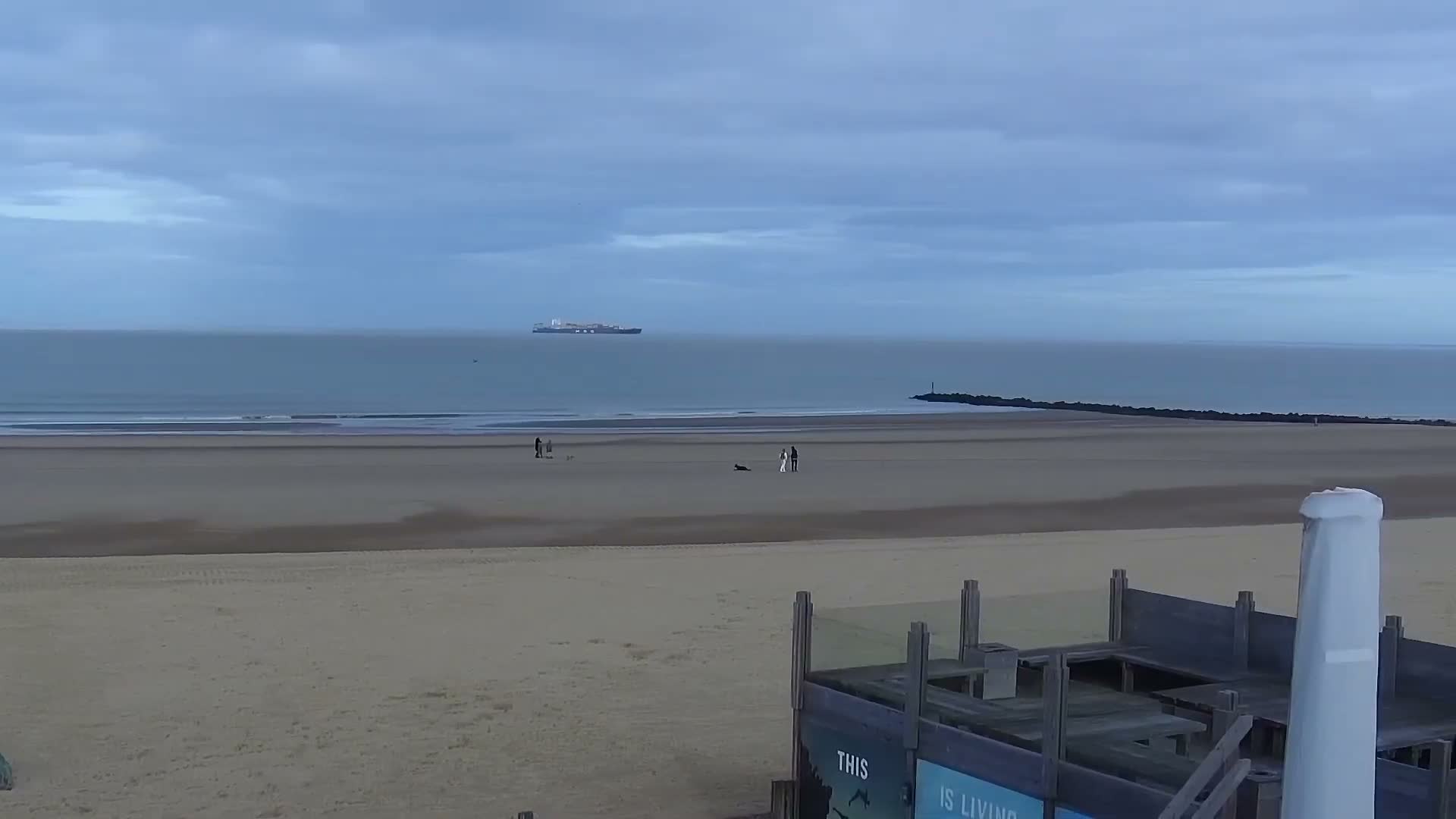 Knokke-Heist, Lekkerbek , Plage Chiens Kodak Live Cam - Bruges, West Flanders (Flandre-Occidentale), Flemish (Flamande), Belgium