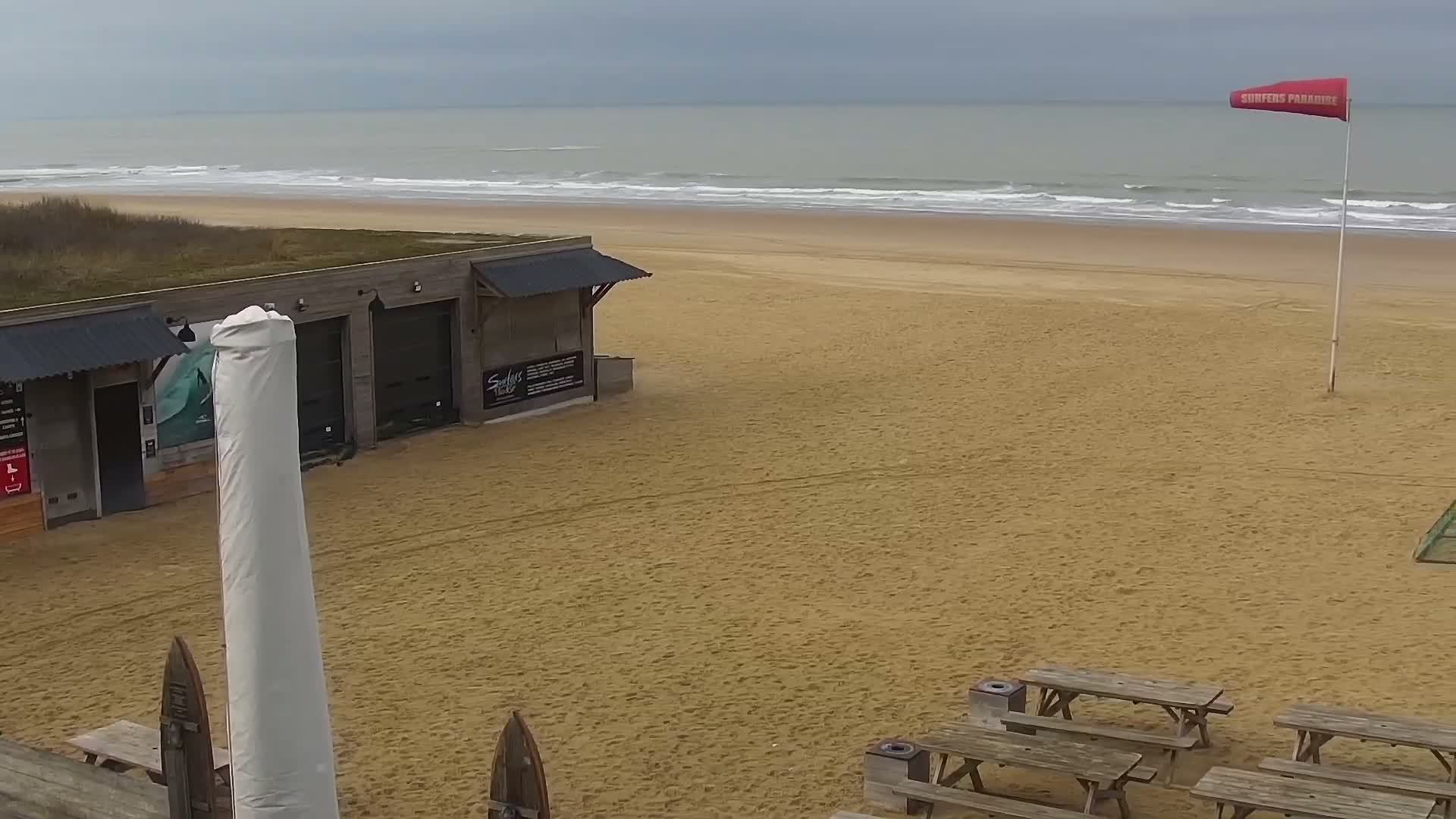 Knokke-Heist, Lekkerbek , Plage Chiens Kodak Live Cam - Bruges, West Flanders (Flandre-Occidentale), Flemish (Flamande), Belgium
