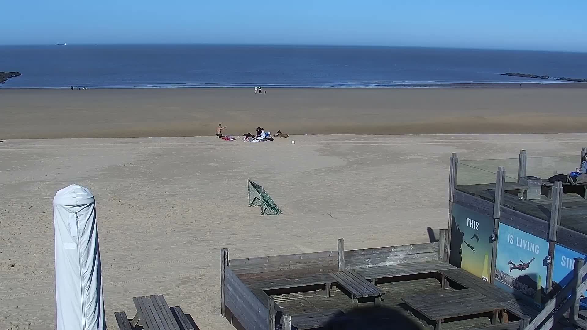 Knokke-Heist, Lekkerbek , Plage Chiens Kodak Live Cam - Bruges, West Flanders (Flandre-Occidentale), Flemish (Flamande), Belgium
