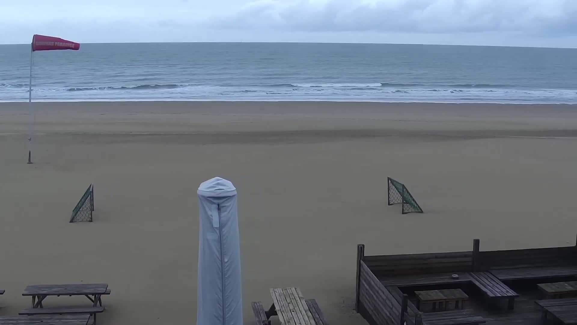 Knokke-Heist, Lekkerbek , Plage Chiens Kodak Live Cam - Bruges, West Flanders (Flandre-Occidentale), Flemish (Flamande), Belgium