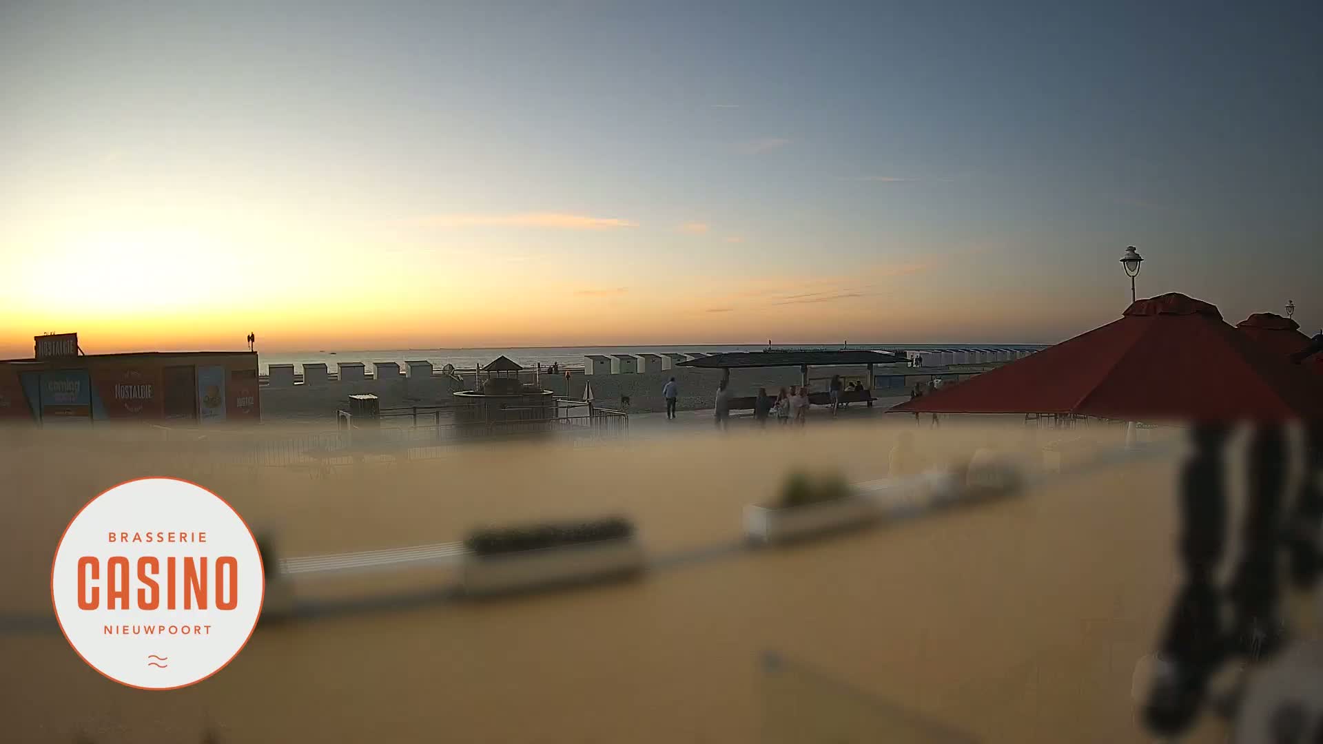 Nieuwpoort, Groenendijk Strand Beach Live Cam - Veurne (Furnes), West Flanders (Flandre-Occidentale), Flemish (Flamande), Belgium