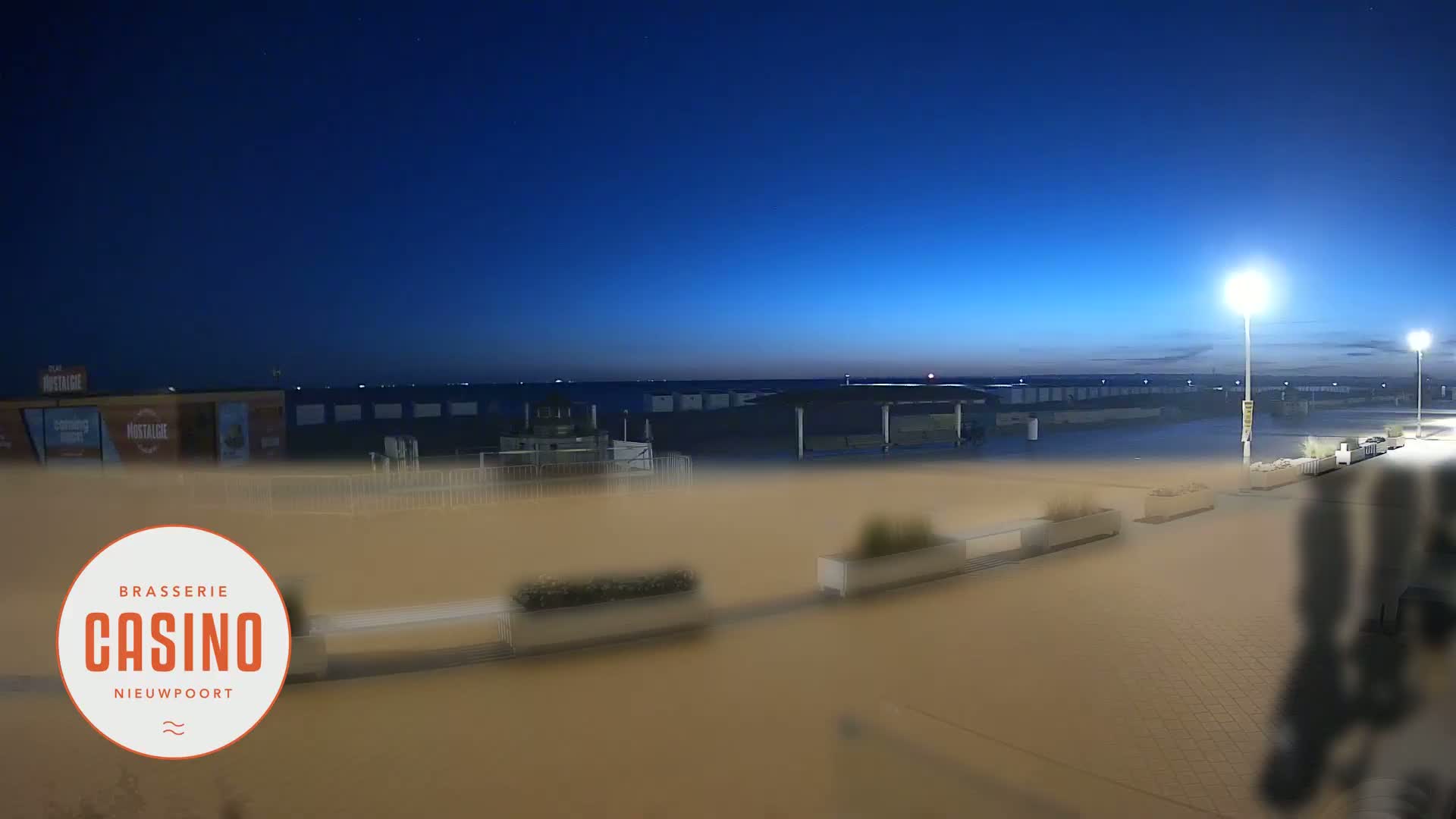 Nieuwpoort, Groenendijk Strand Beach Live Cam - Veurne (Furnes), West Flanders (Flandre-Occidentale), Flemish (Flamande), Belgium