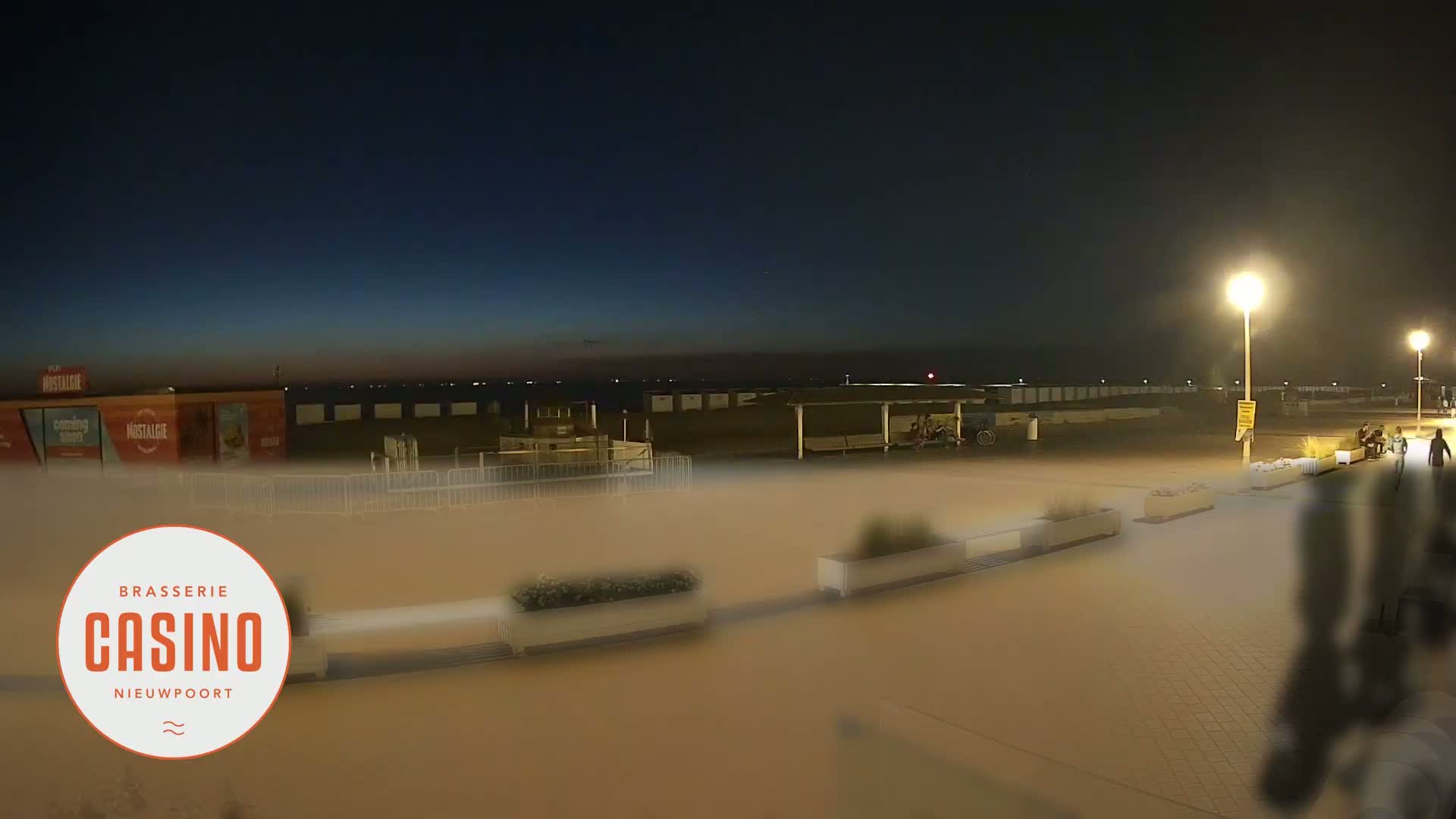 Nieuwpoort, Groenendijk Strand Beach Live Cam - Veurne (Furnes), West Flanders (Flandre-Occidentale), Flemish (Flamande), Belgium