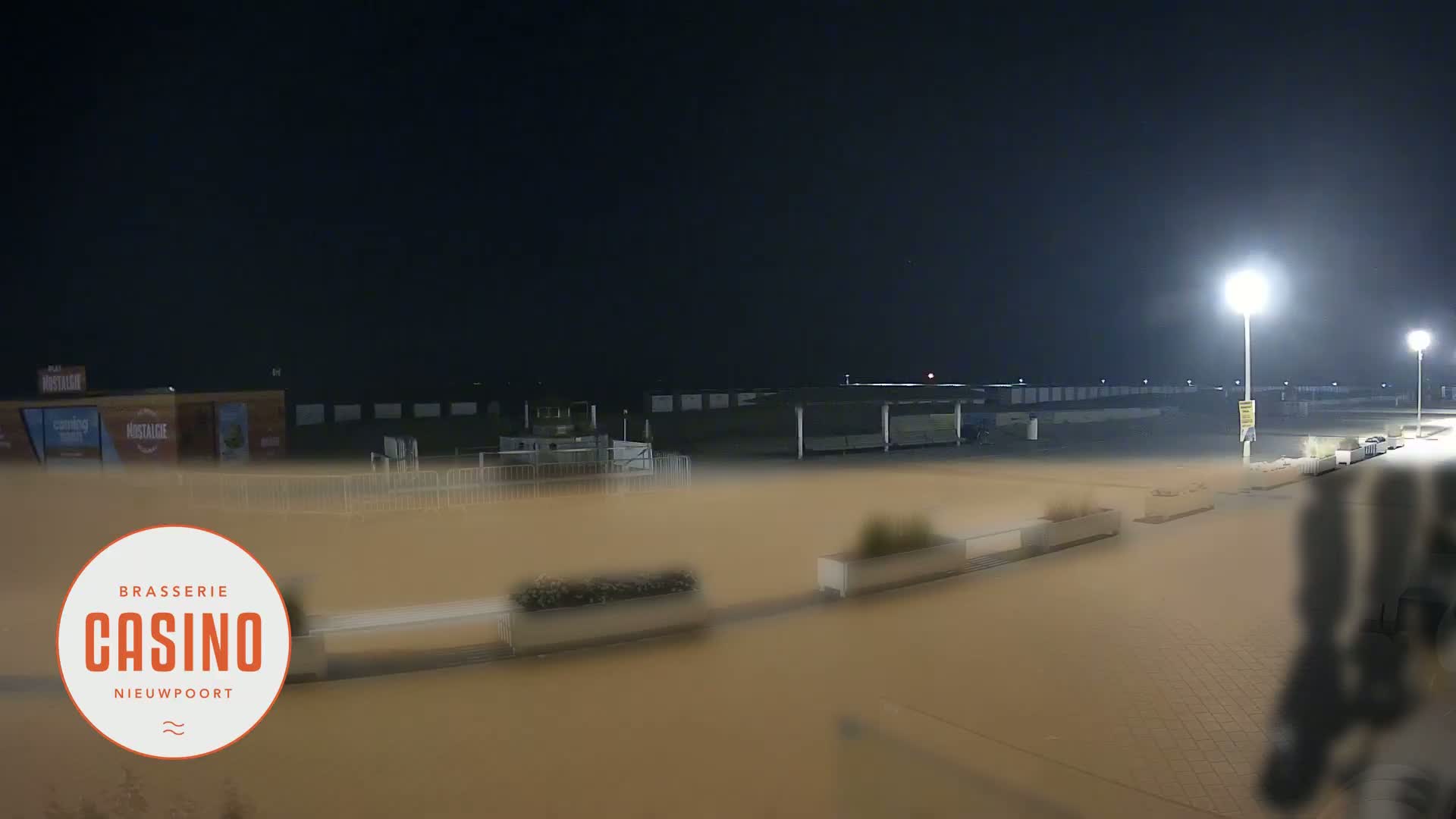 Nieuwpoort, Groenendijk Strand Beach Live Cam - Veurne (Furnes), West Flanders (Flandre-Occidentale), Flemish (Flamande), Belgium