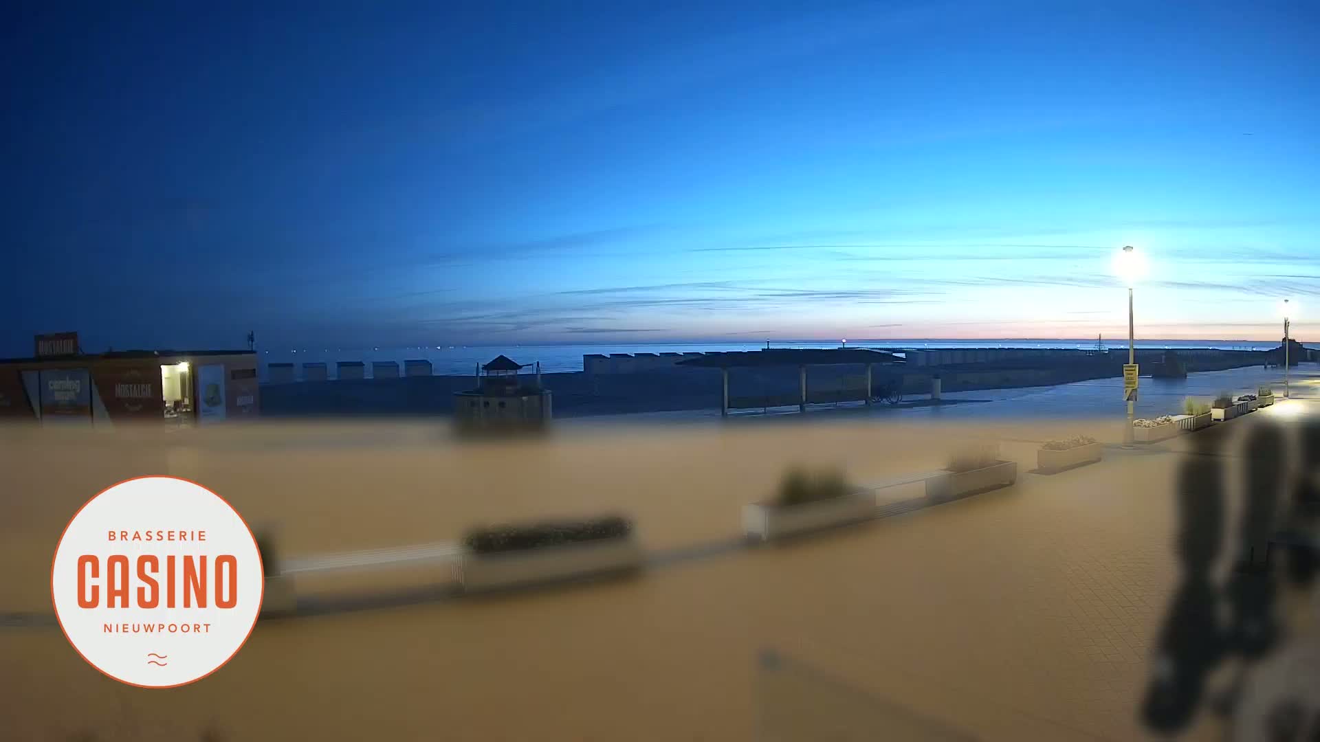 Nieuwpoort, Groenendijk Strand Beach Live Cam - Veurne (Furnes), West Flanders (Flandre-Occidentale), Flemish (Flamande), Belgium