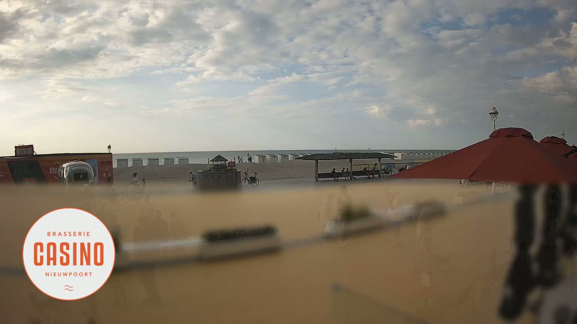 Nieuwpoort, Groenendijk Strand Beach Live Cam - Veurne (Furnes), West Flanders (Flandre-Occidentale), Flemish (Flamande), Belgium