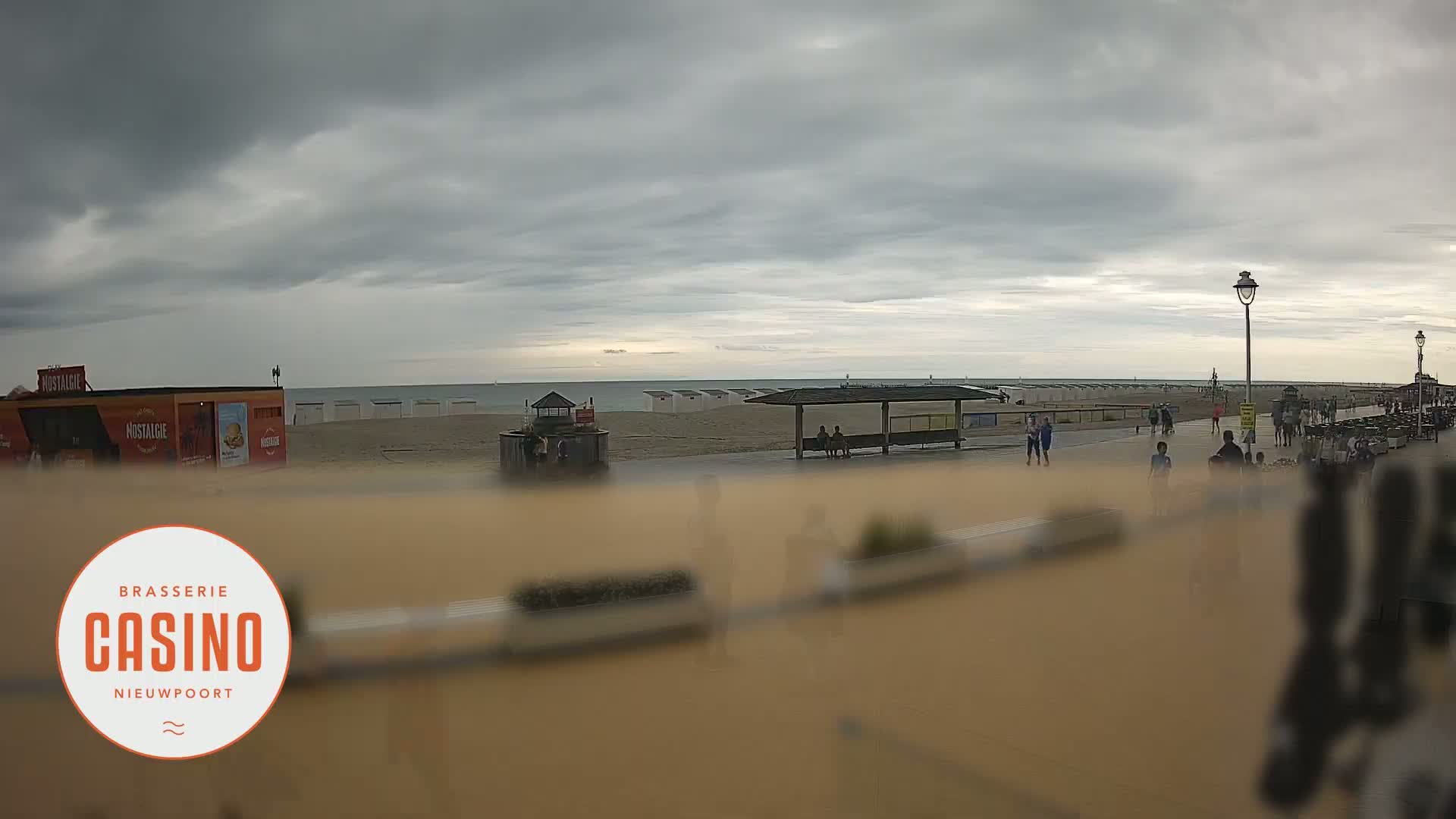 Nieuwpoort, Groenendijk Strand Beach Live Cam - Veurne (Furnes), West Flanders (Flandre-Occidentale), Flemish (Flamande), Belgium