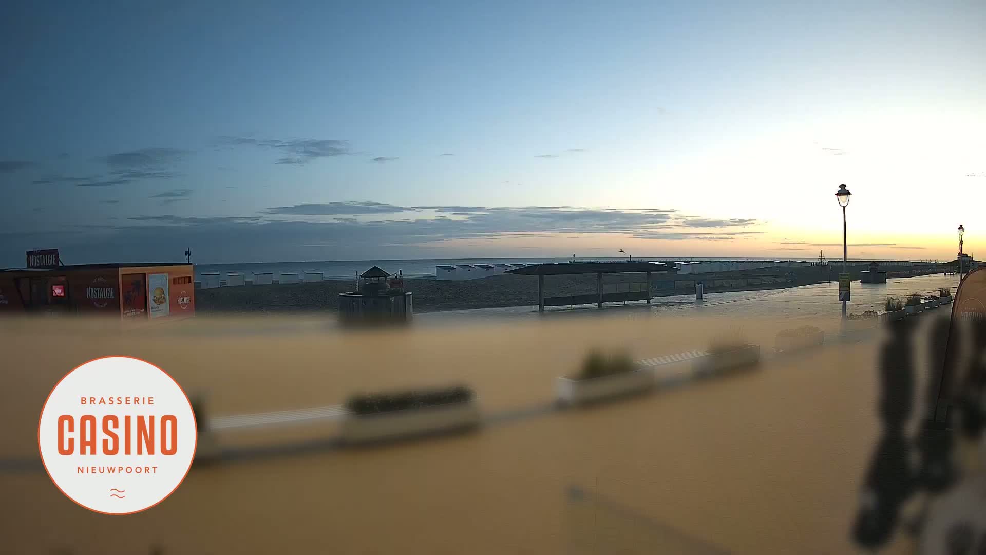 Nieuwpoort, Groenendijk Strand Beach Live Cam - Veurne (Furnes), West Flanders (Flandre-Occidentale), Flemish (Flamande), Belgium