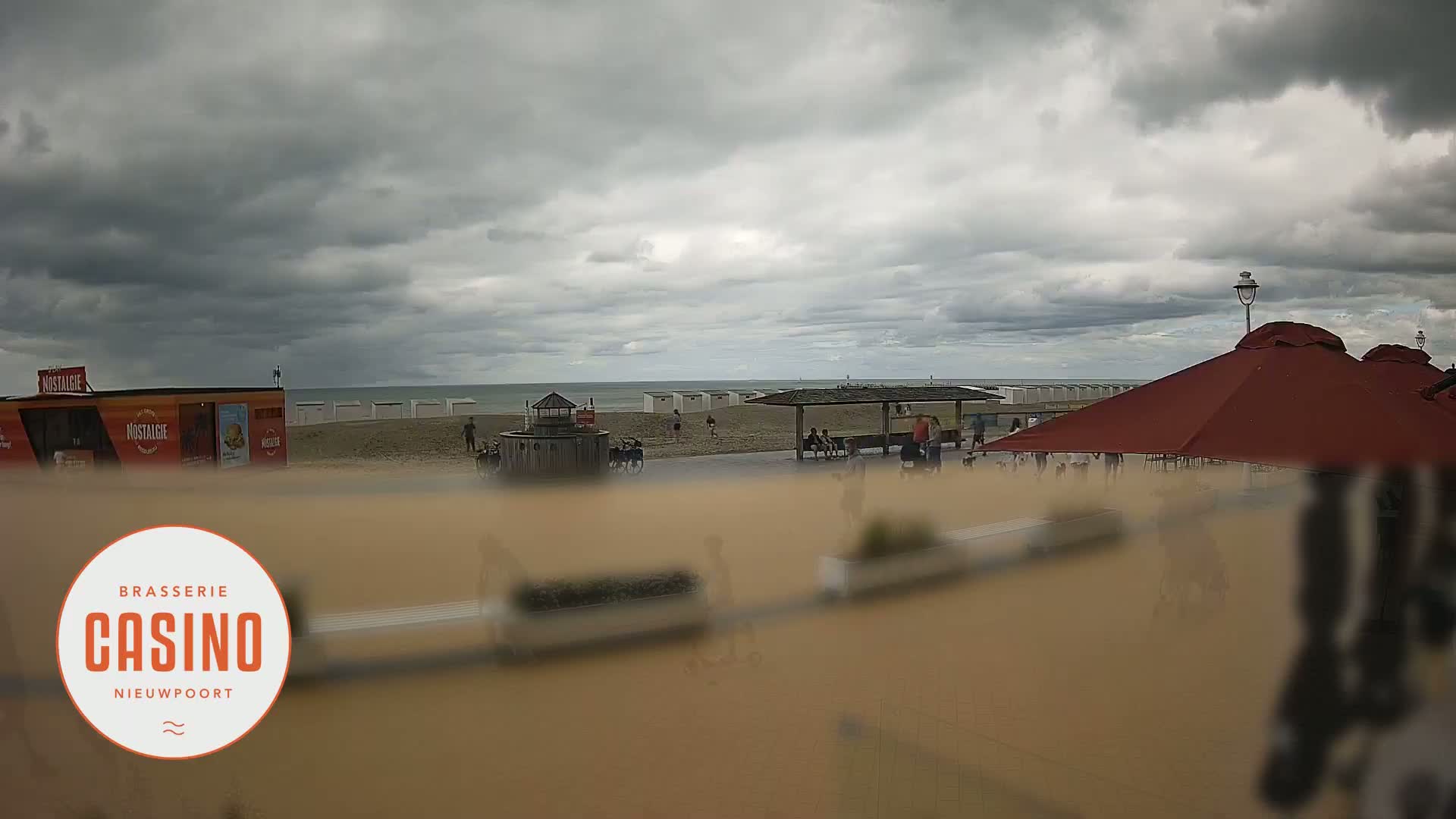 Nieuwpoort, Groenendijk Strand Beach Live Cam - Veurne (Furnes), West Flanders (Flandre-Occidentale), Flemish (Flamande), Belgium