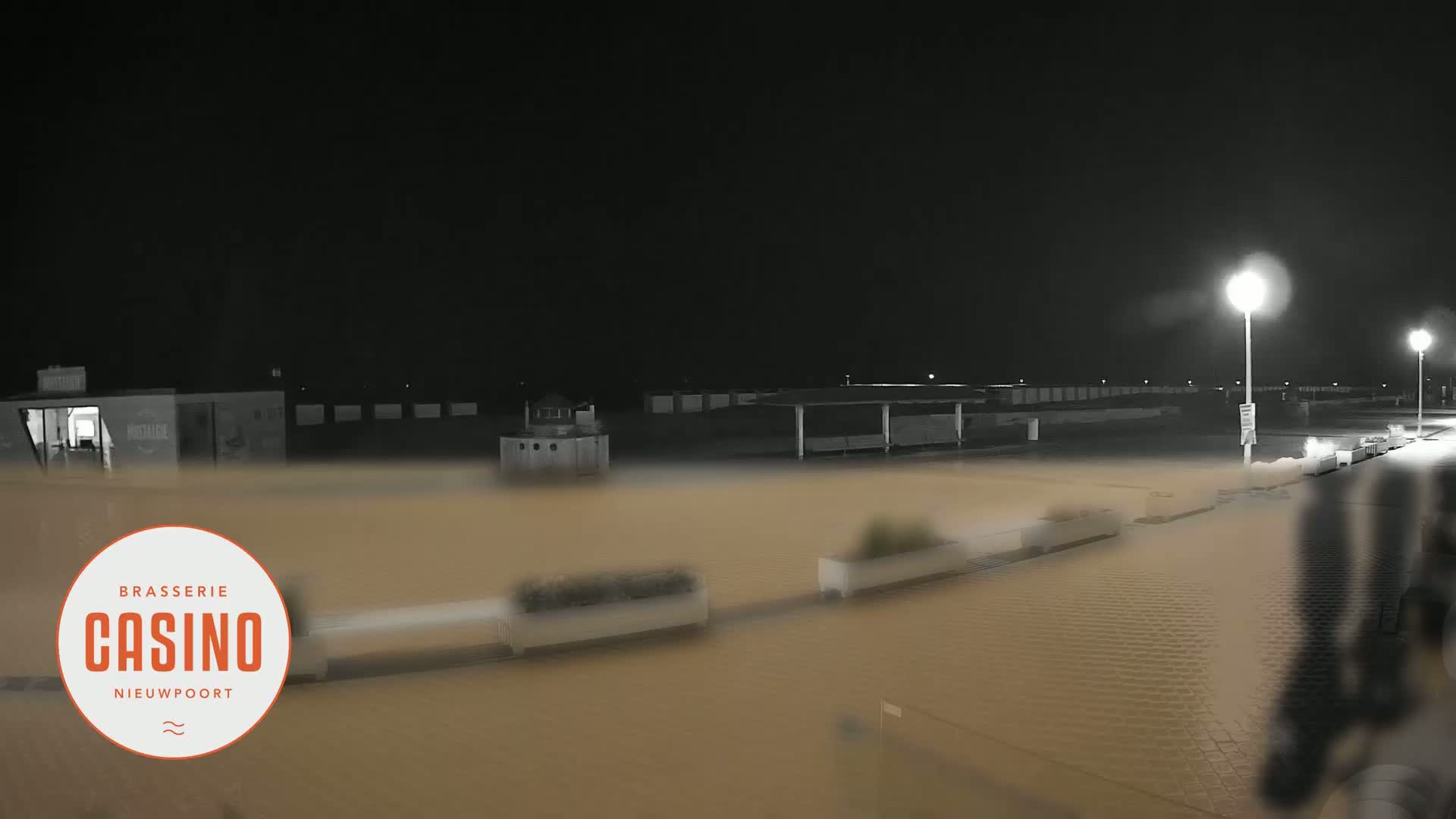 Nieuwpoort, Groenendijk Strand Beach Live Cam - Veurne (Furnes), West Flanders (Flandre-Occidentale), Flemish (Flamande), Belgium