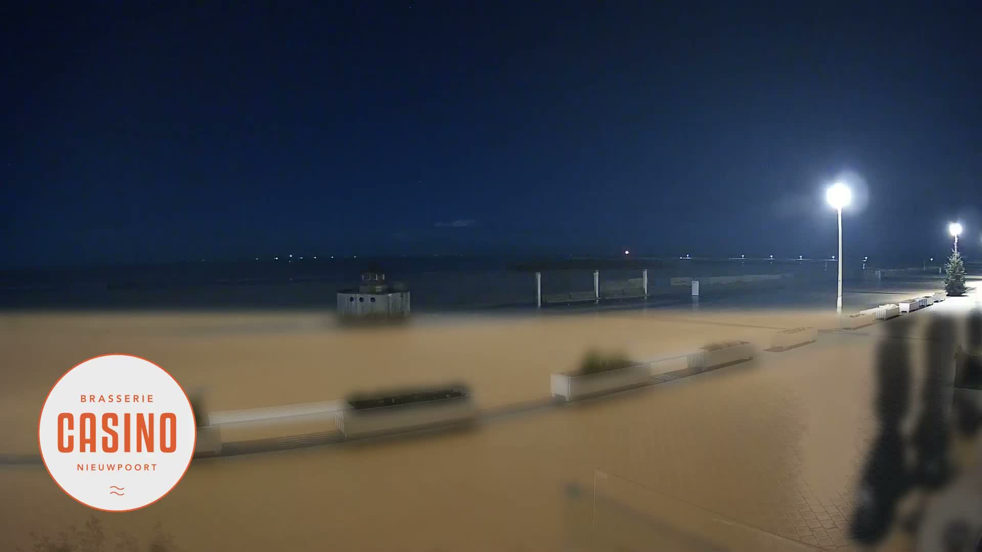 Nieuwpoort, Groenendijk Strand Beach Live Cam - Veurne (Furnes), West Flanders (Flandre-Occidentale), Flemish (Flamande), Belgium