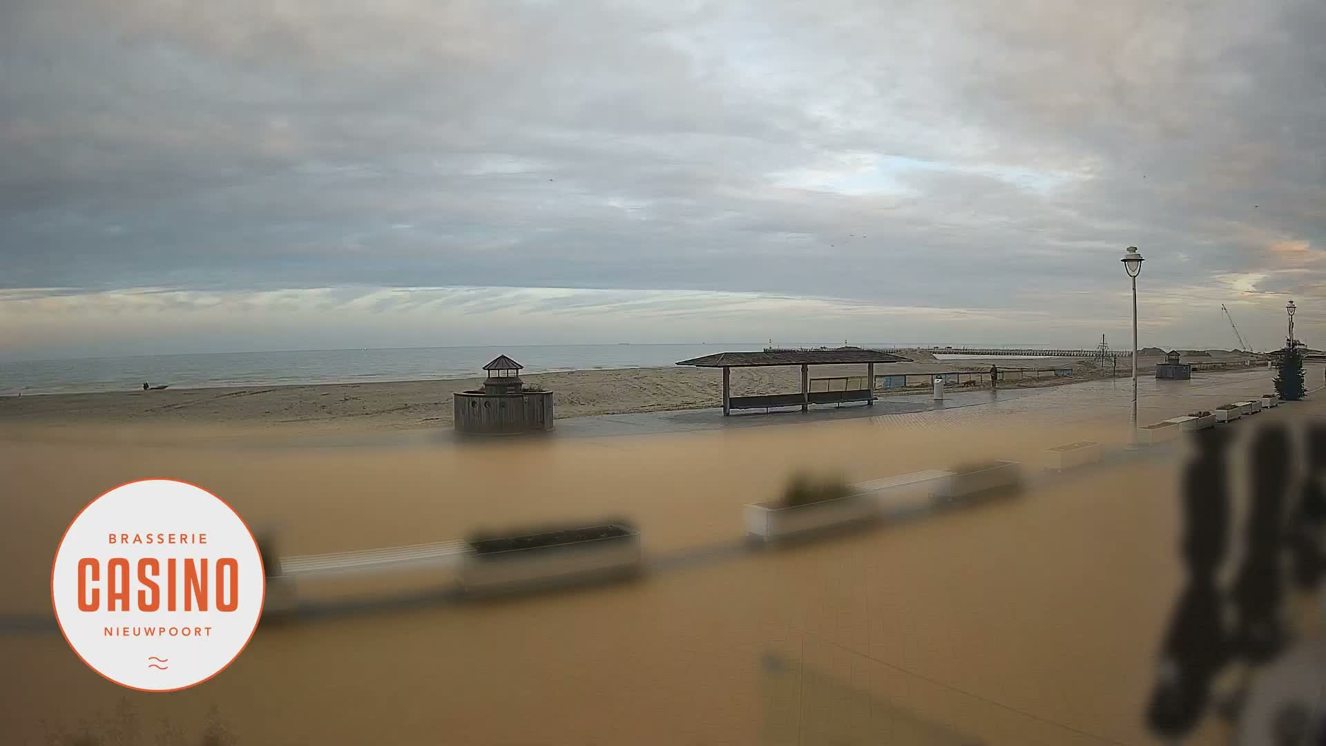 Nieuwpoort, Groenendijk Strand Beach Live Cam - Veurne (Furnes), West Flanders (Flandre-Occidentale), Flemish (Flamande), Belgium