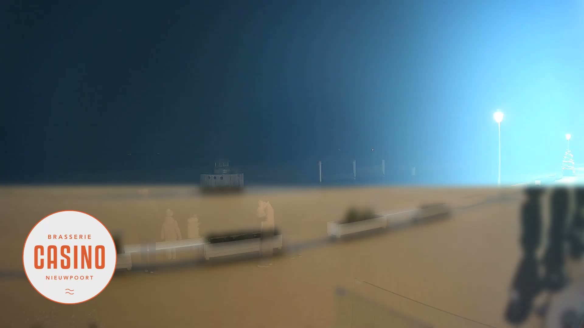 Nieuwpoort, Groenendijk Strand Beach Live Cam - Veurne (Furnes), West Flanders (Flandre-Occidentale), Flemish (Flamande), Belgium