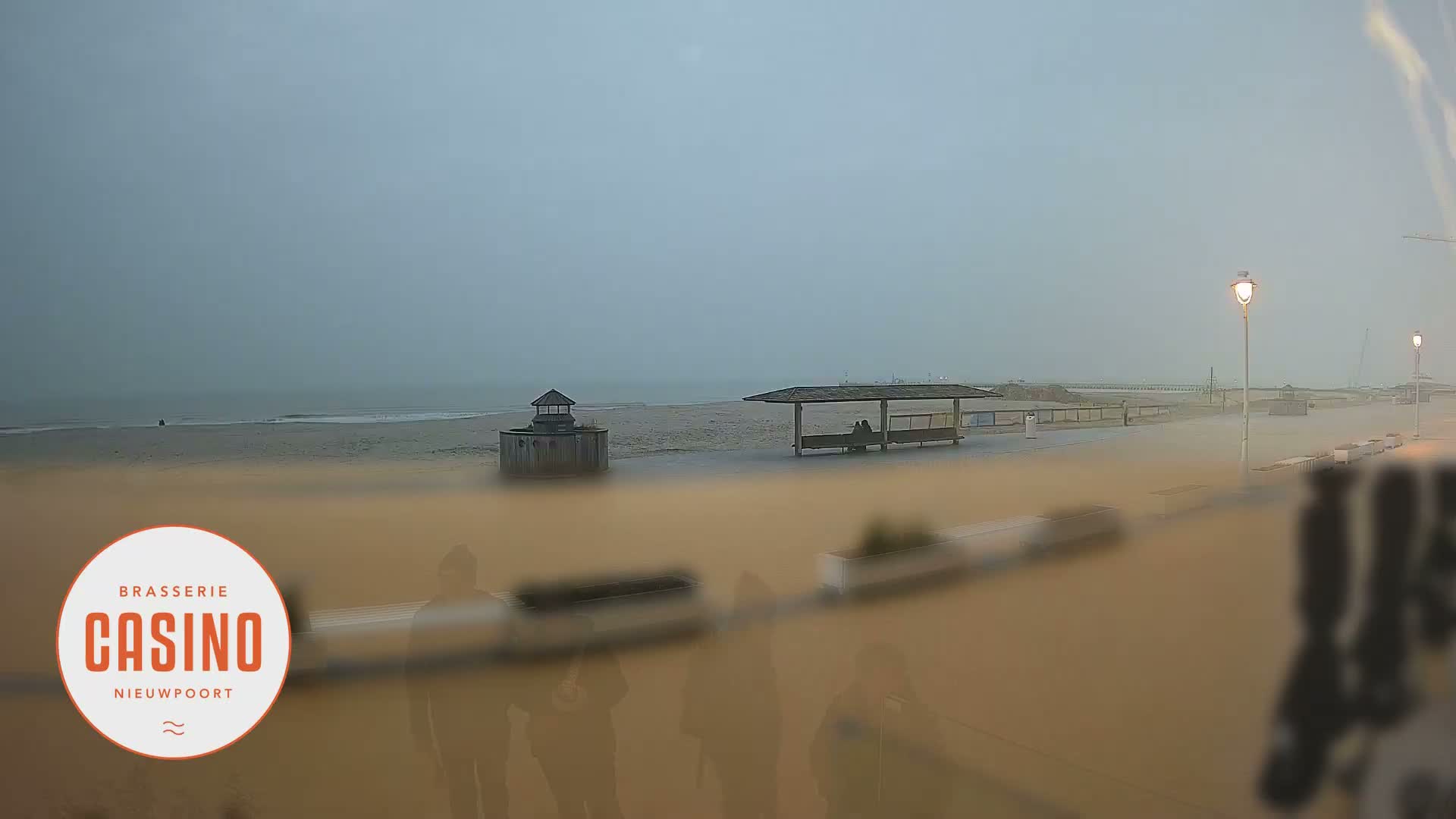 Nieuwpoort, Groenendijk Strand Beach Live Cam - Veurne (Furnes), West Flanders (Flandre-Occidentale), Flemish (Flamande), Belgium
