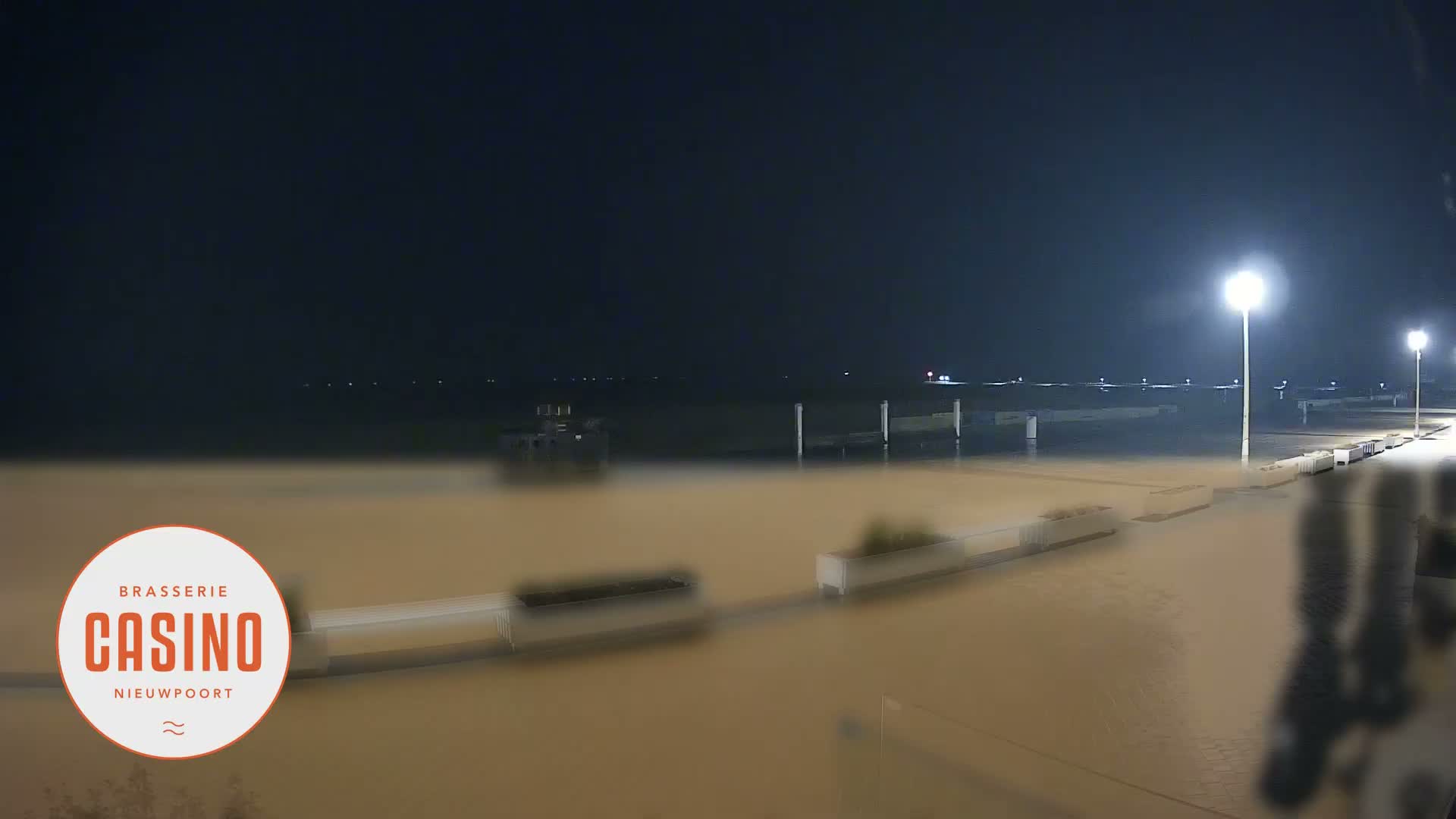 Nieuwpoort, Groenendijk Strand Beach Live Cam - Veurne (Furnes), West Flanders (Flandre-Occidentale), Flemish (Flamande), Belgium