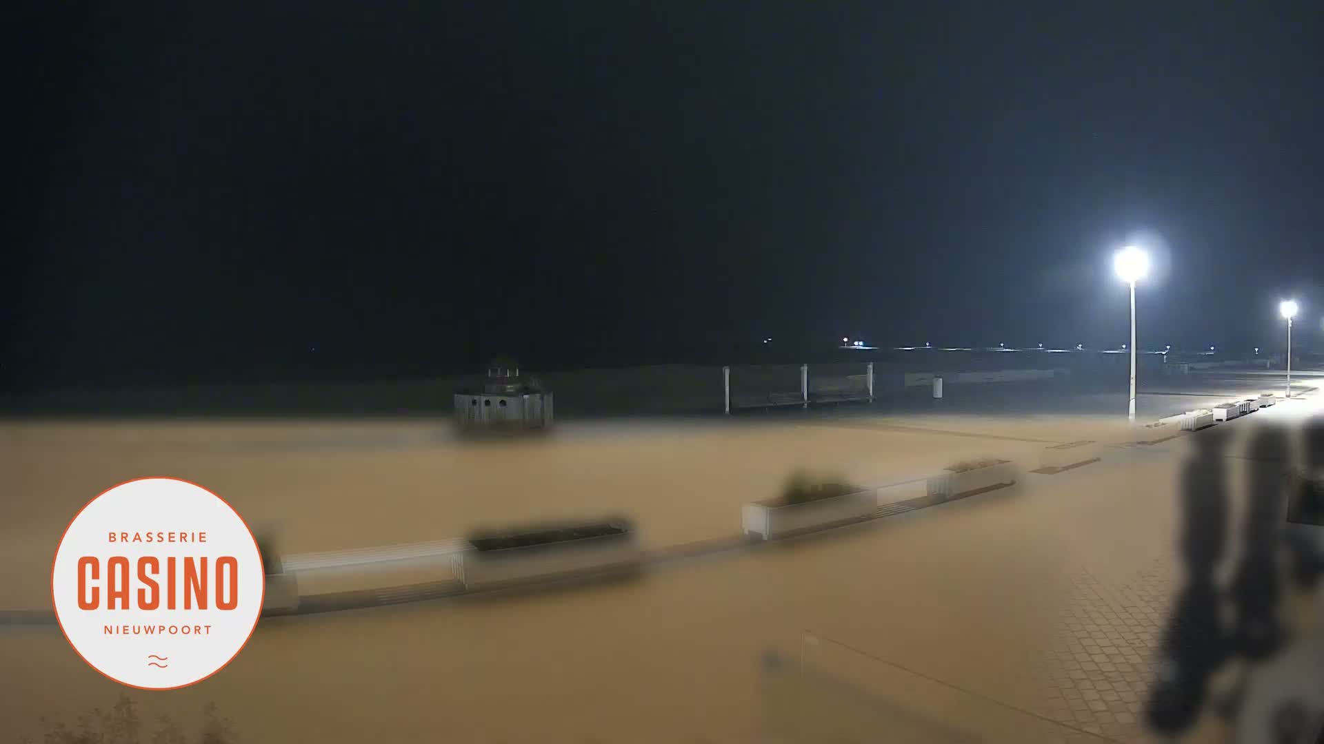 Nieuwpoort, Groenendijk Strand Beach Live Cam - Veurne (Furnes), West Flanders (Flandre-Occidentale), Flemish (Flamande), Belgium
