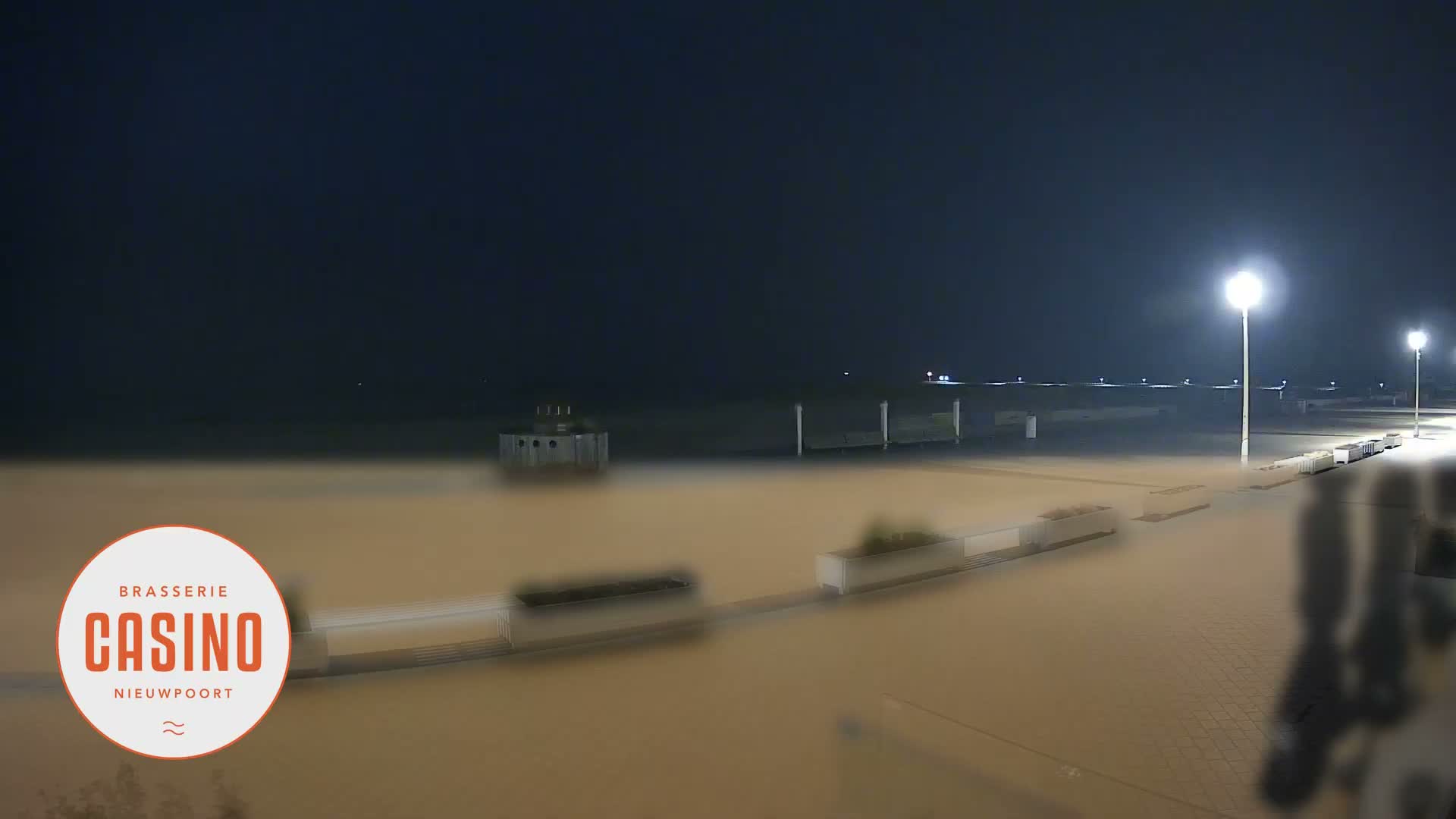 Nieuwpoort, Groenendijk Strand Beach Live Cam - Veurne (Furnes), West Flanders (Flandre-Occidentale), Flemish (Flamande), Belgium