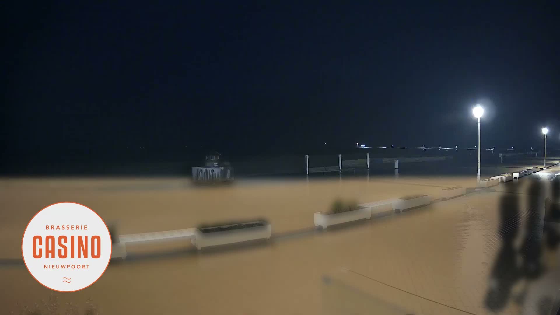 Nieuwpoort, Groenendijk Strand Beach Live Cam - Veurne (Furnes), West Flanders (Flandre-Occidentale), Flemish (Flamande), Belgium