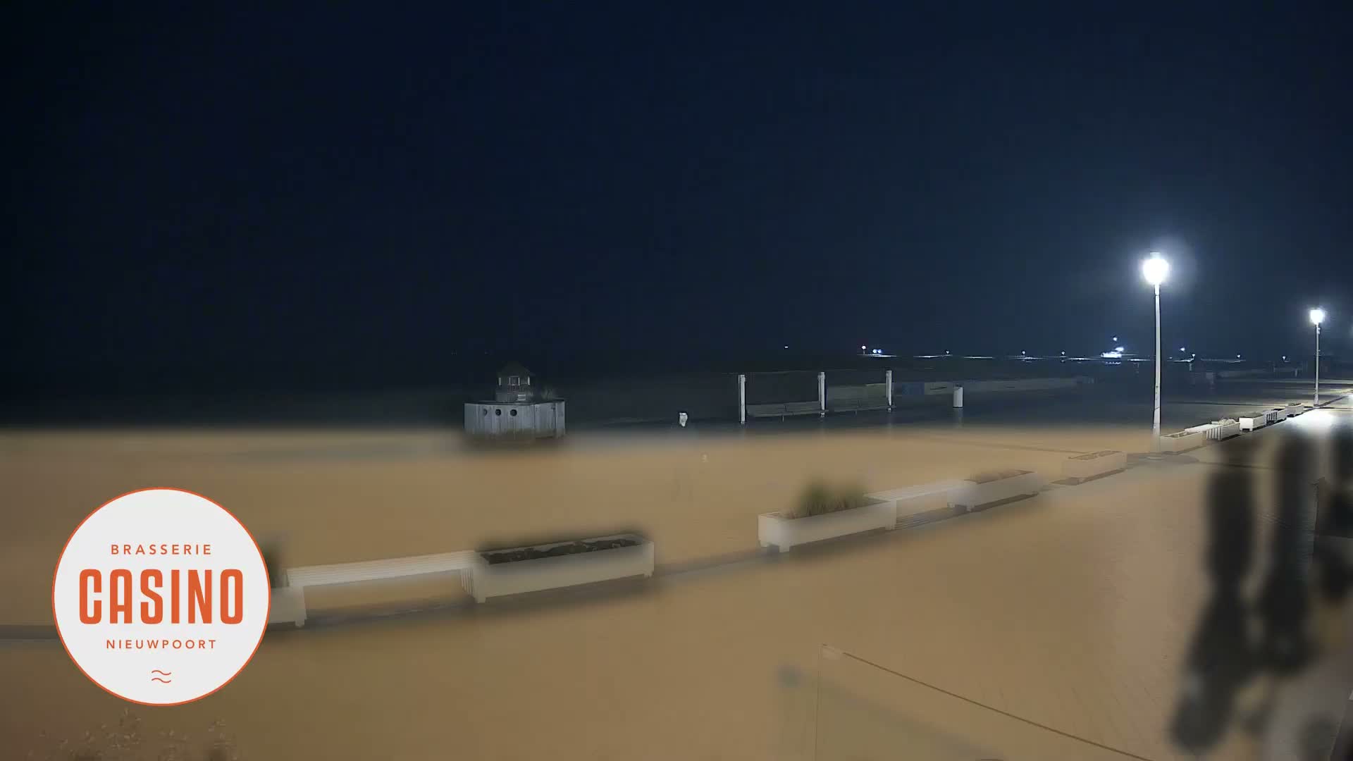 Nieuwpoort, Groenendijk Strand Beach Live Cam - Veurne (Furnes), West Flanders (Flandre-Occidentale), Flemish (Flamande), Belgium