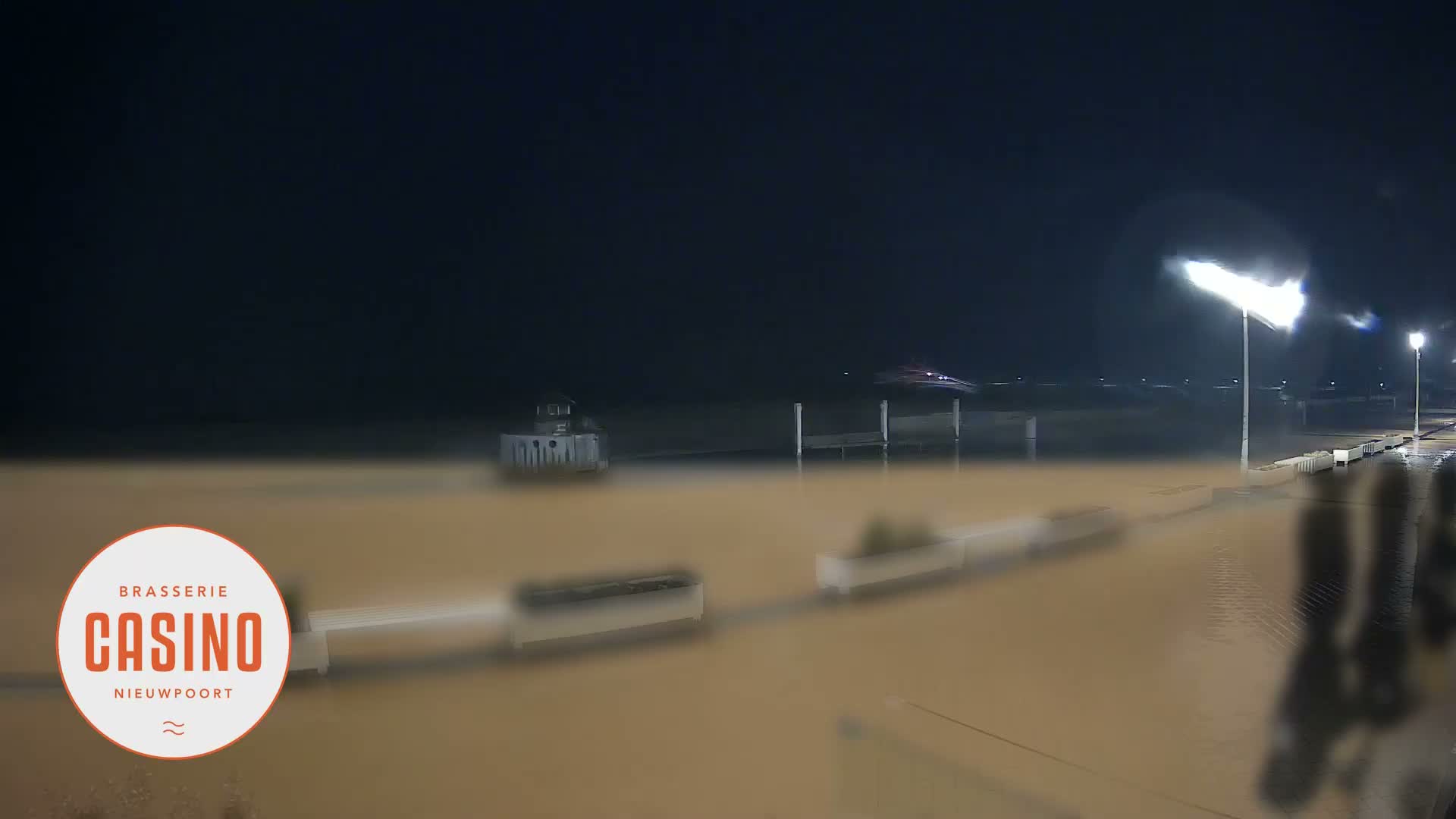 Nieuwpoort, Groenendijk Strand Beach Live Cam - Veurne (Furnes), West Flanders (Flandre-Occidentale), Flemish (Flamande), Belgium