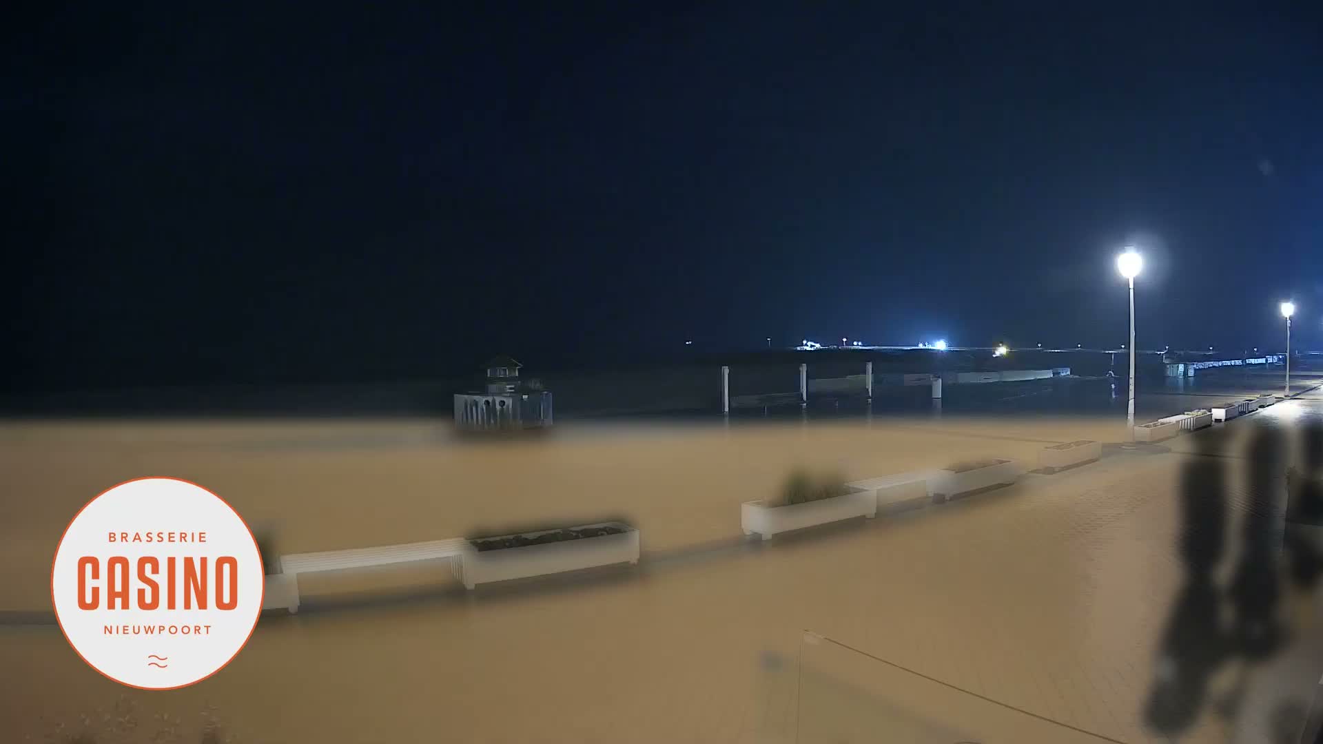 Nieuwpoort, Groenendijk Strand Beach Live Cam - Veurne (Furnes), West Flanders (Flandre-Occidentale), Flemish (Flamande), Belgium