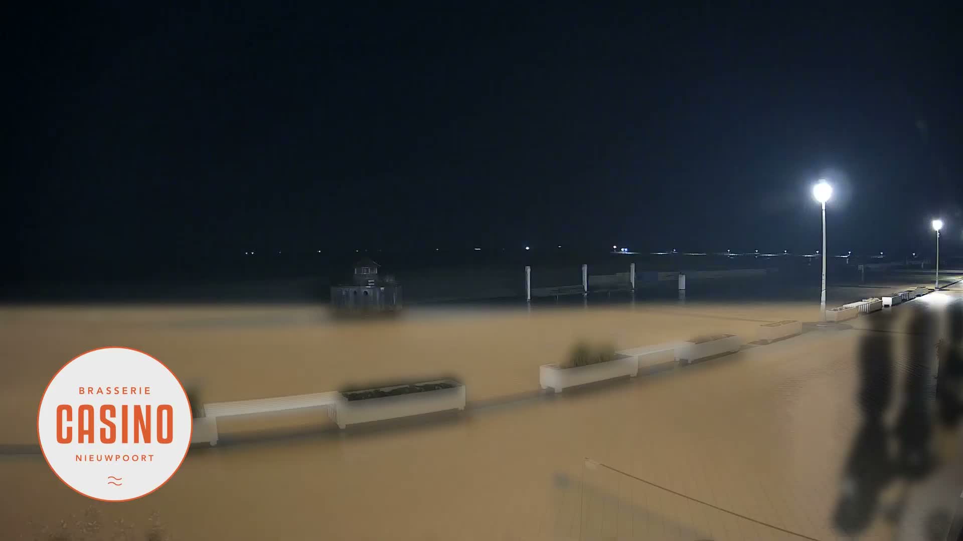Nieuwpoort, Groenendijk Strand Beach Live Cam - Veurne (Furnes), West Flanders (Flandre-Occidentale), Flemish (Flamande), Belgium