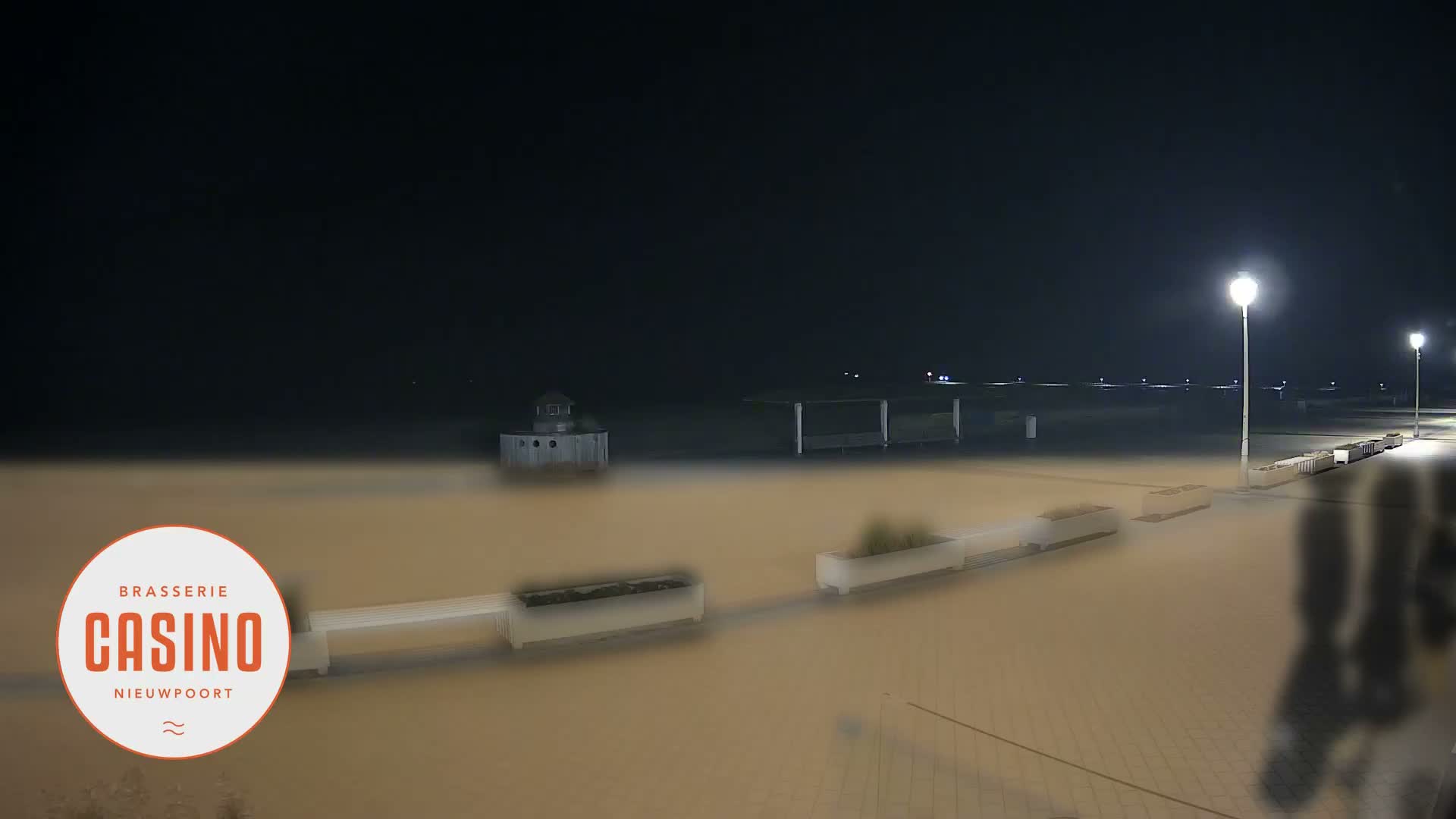 Nieuwpoort, Groenendijk Strand Beach Live Cam - Veurne (Furnes), West Flanders (Flandre-Occidentale), Flemish (Flamande), Belgium