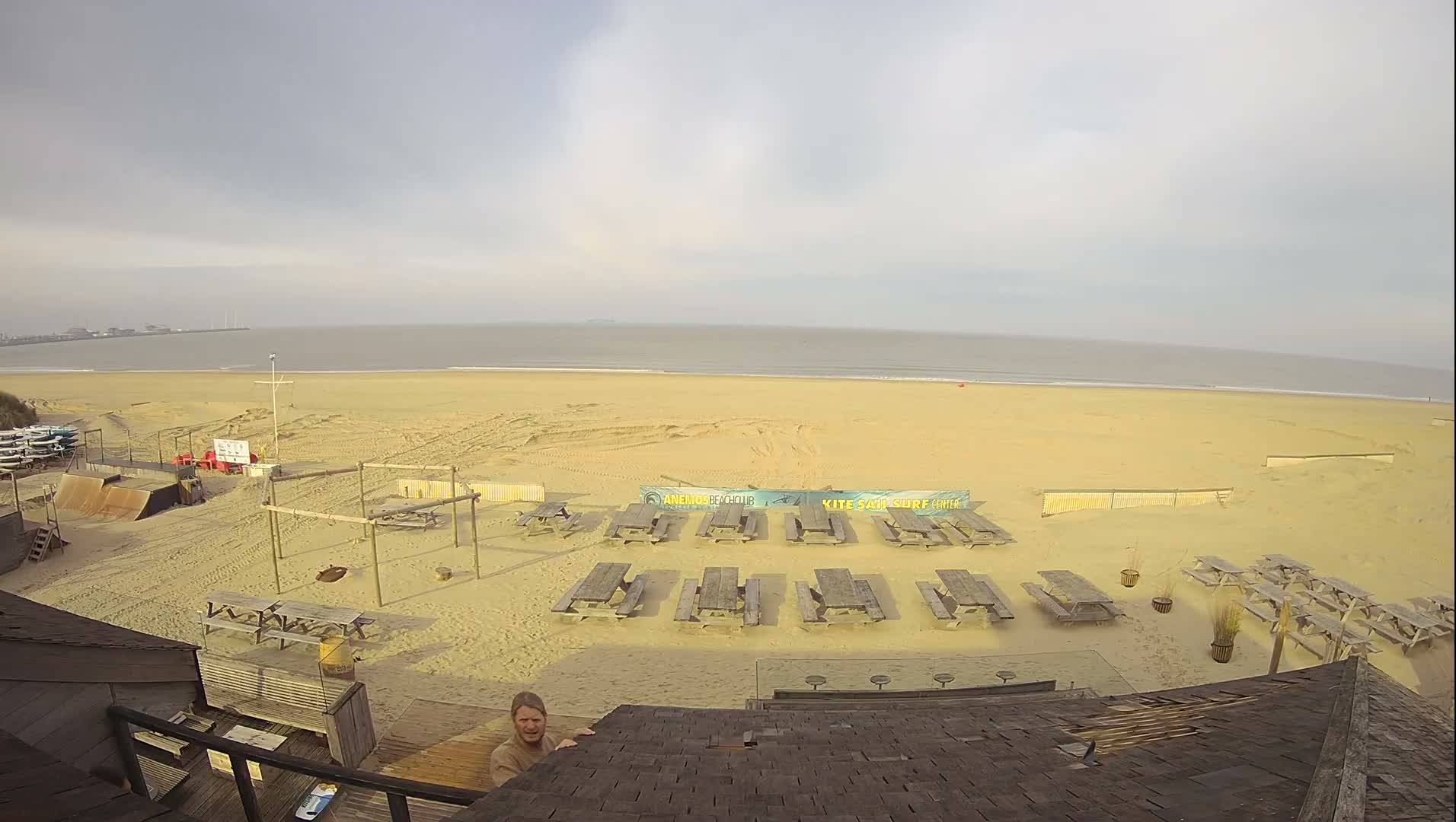 Knokke-Heist, Heist-ann-Zee, Duinbergen Strand Beach Live Cam - Bruges, West Flanders (Flandre-Occidentale), Flemish (Flamande), Belgium